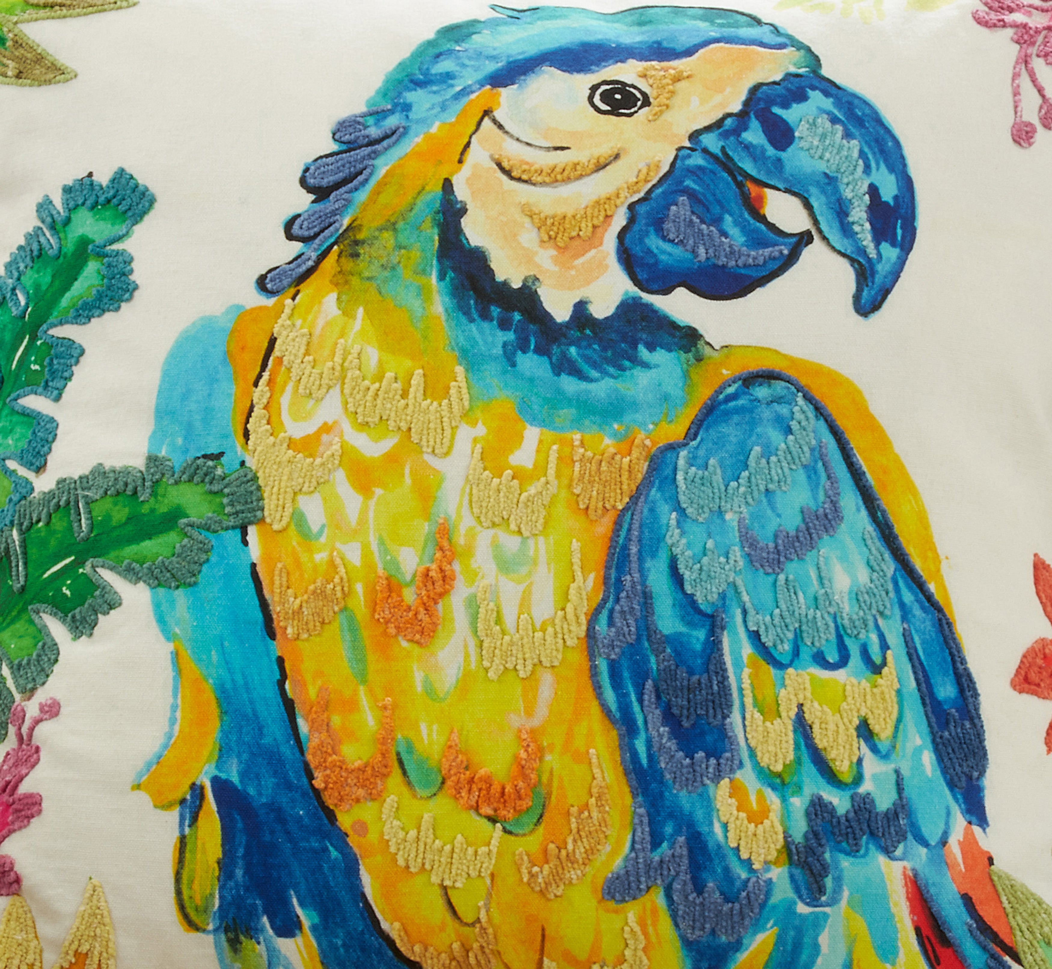 Parrot Design Throw Pillow