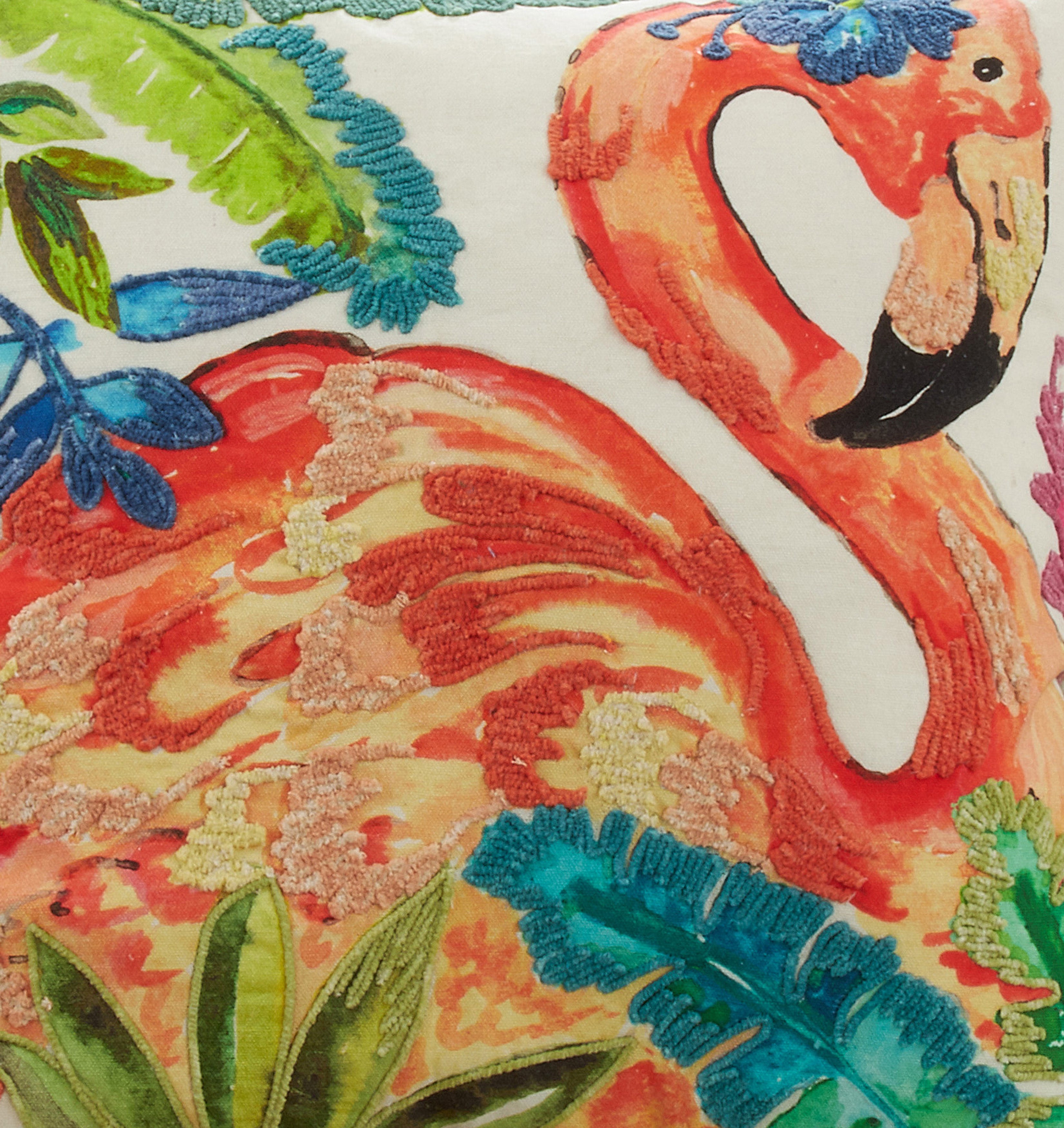 Flamingo Design Throw Pillow