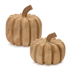 Carved-Pumpkins-(set-of-2)-Brown-Fall-Decor