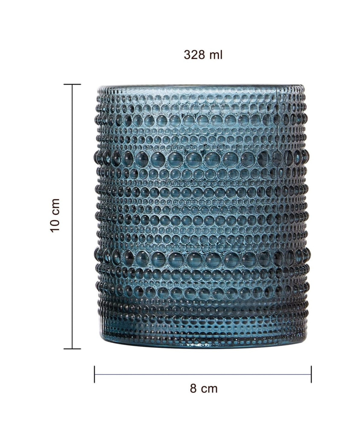 Sage Hobnail Tumblers Set of 6