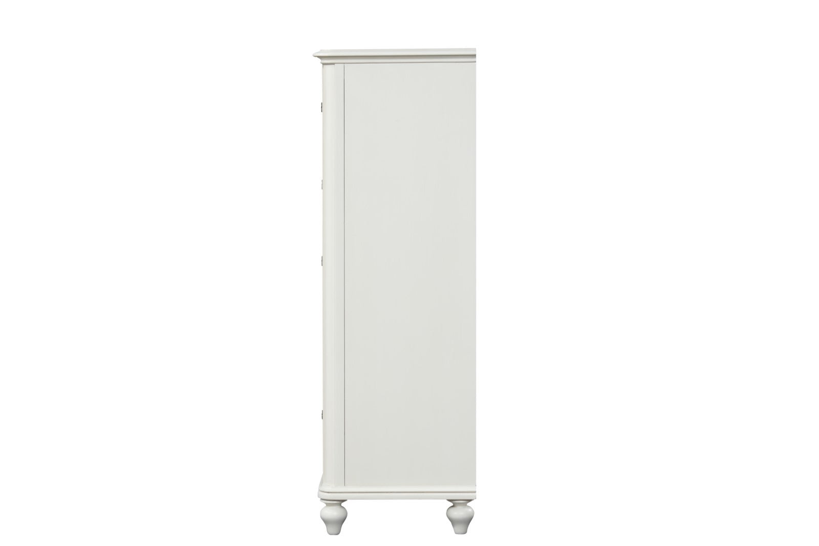 Coastal Traditional Antique White Chest of Drawers