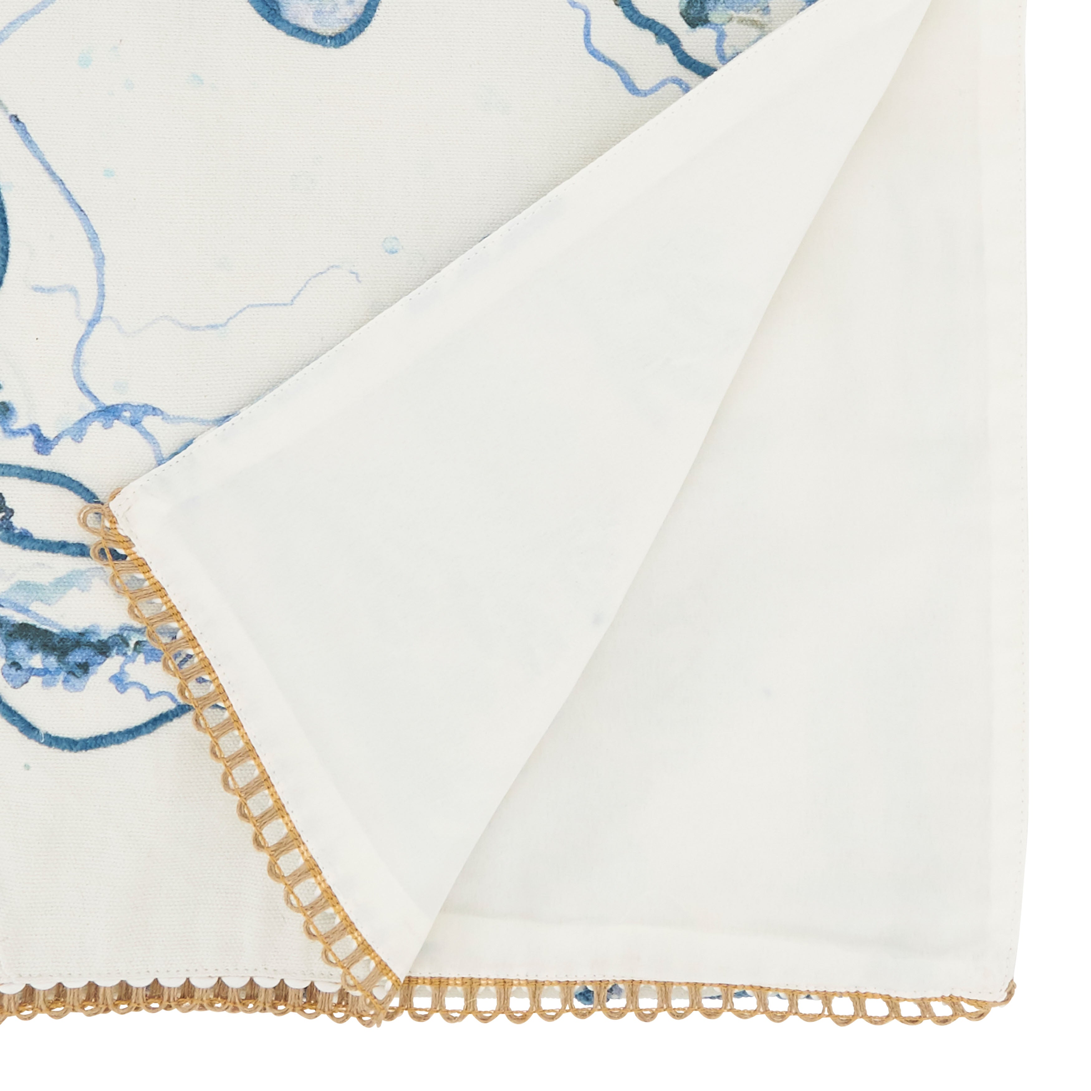 Sea Life Table Runner, Blue