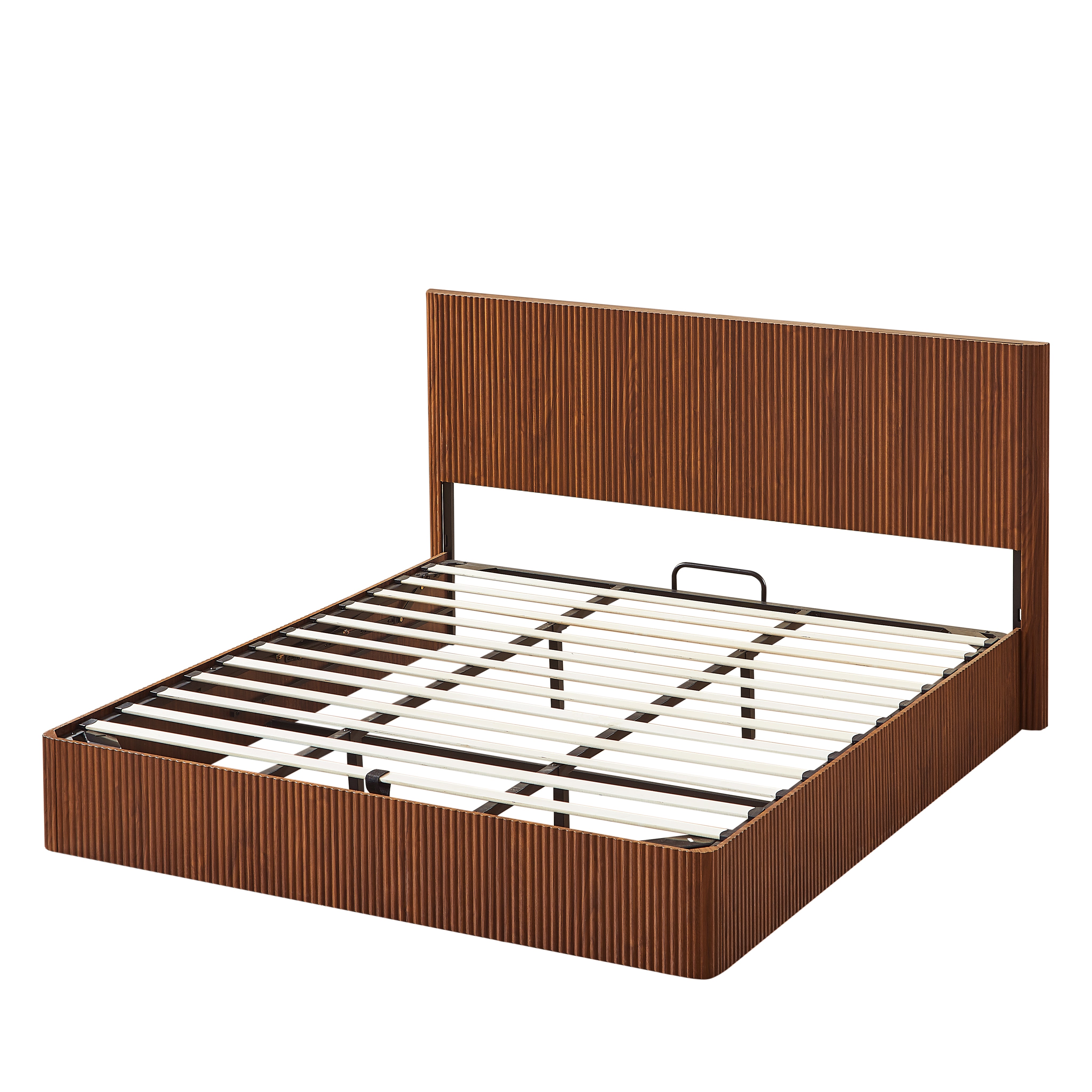 Fluted Lift Up Storage Bed