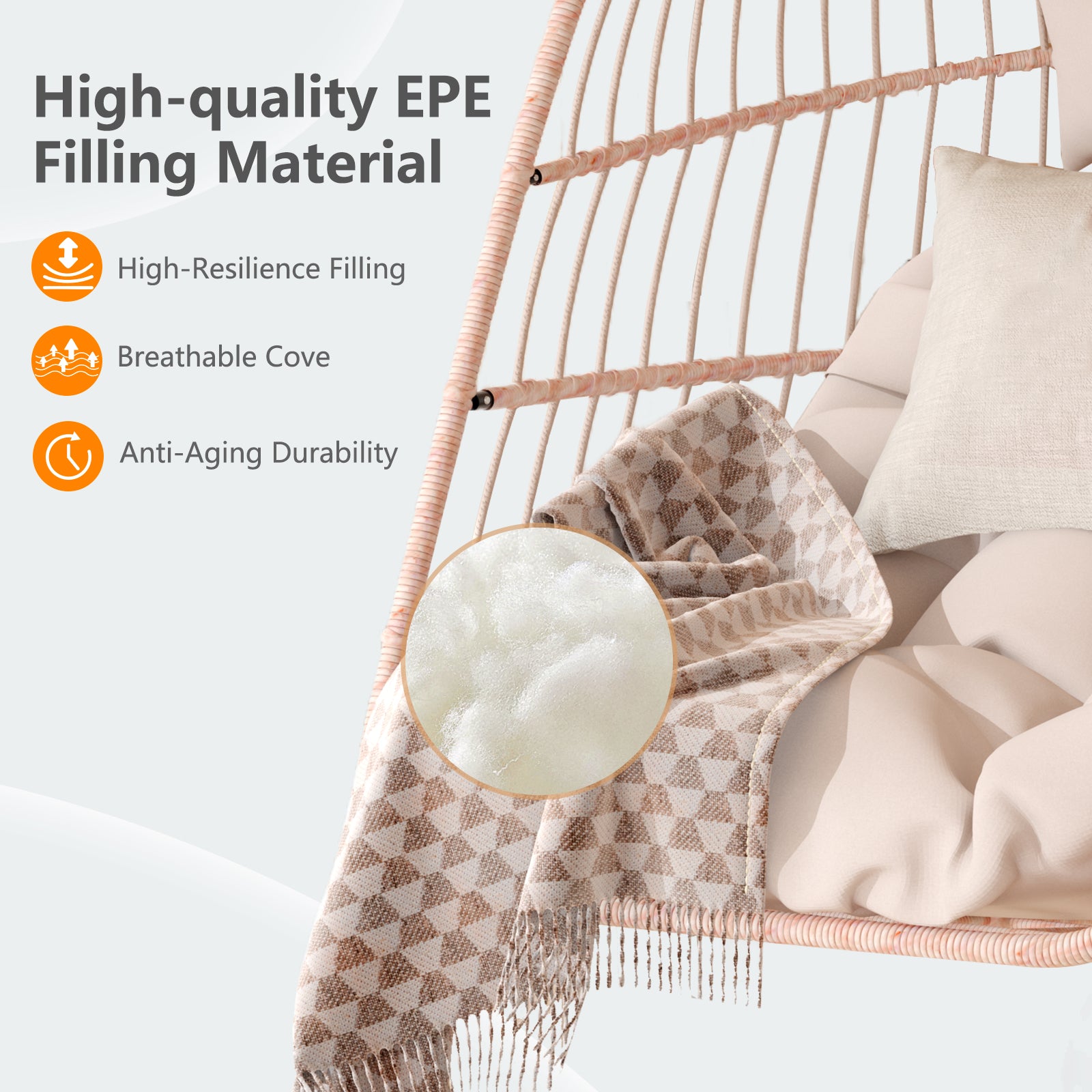 Folding Outdoor Egg Swing Chair