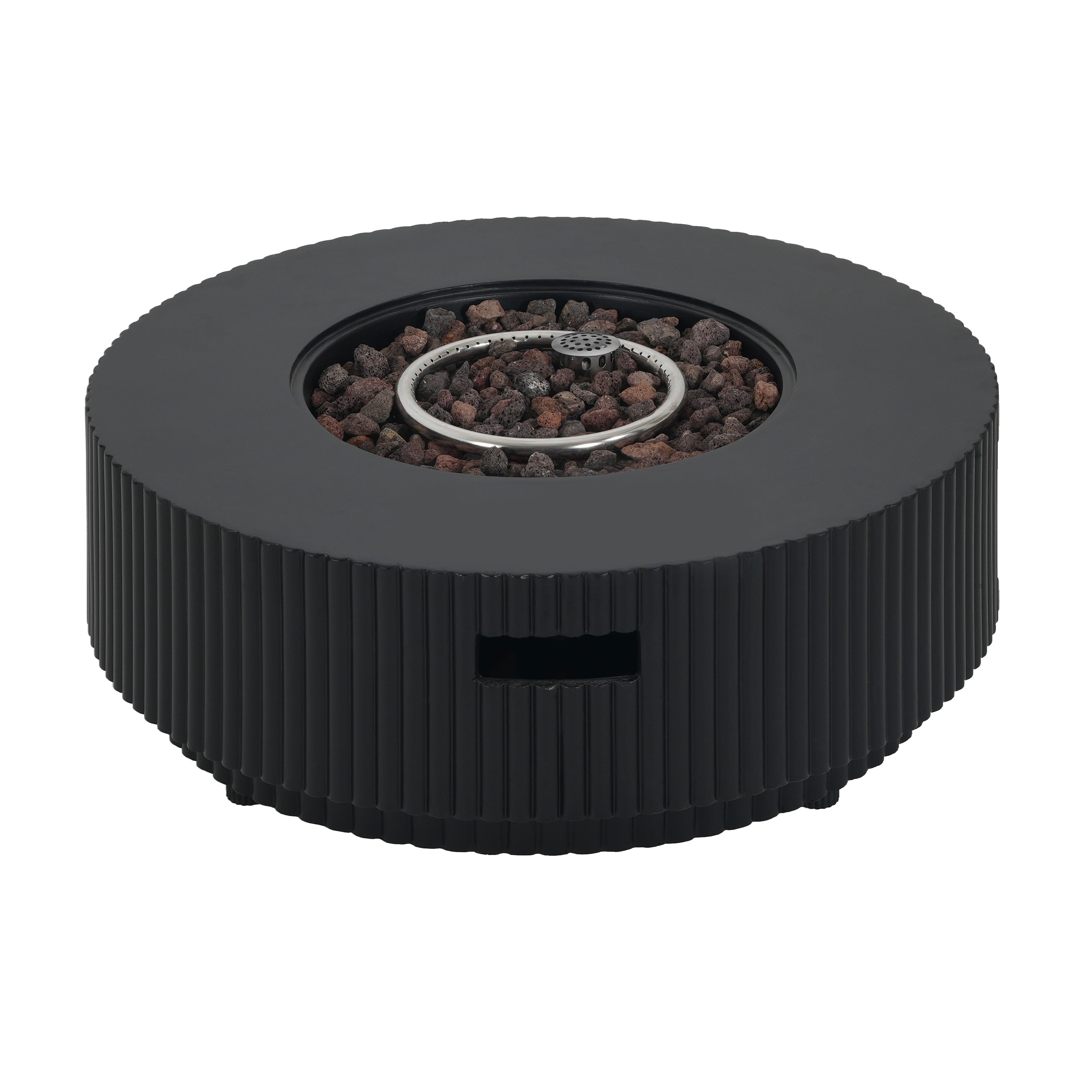 Patio MGO Propane Fire Pit Table with Lid, Tank Cover Not Included