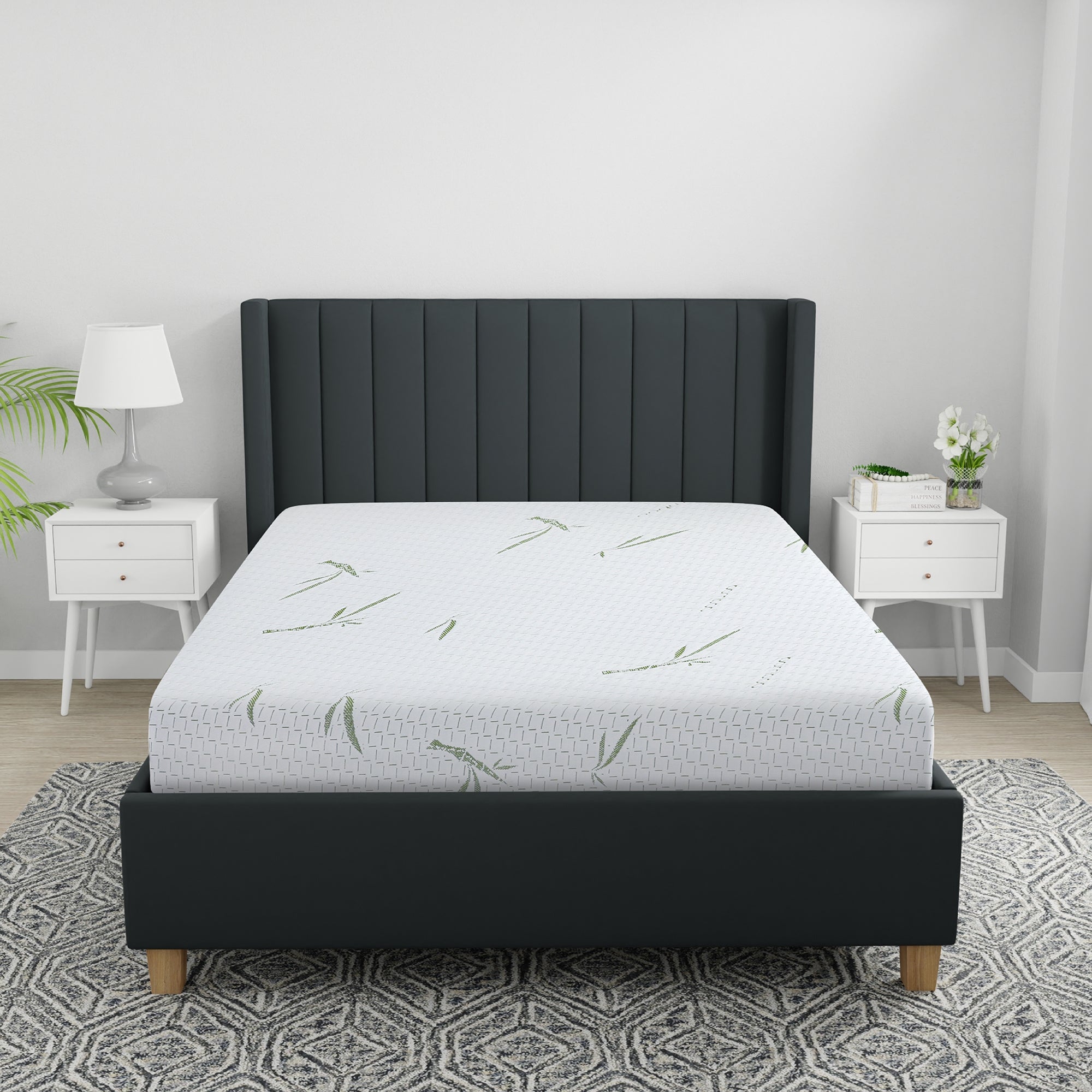 Restonic Biopedic Naturals 10-Inch Dual Layer Memory Foam Mattress with Bamboo Infused Cover