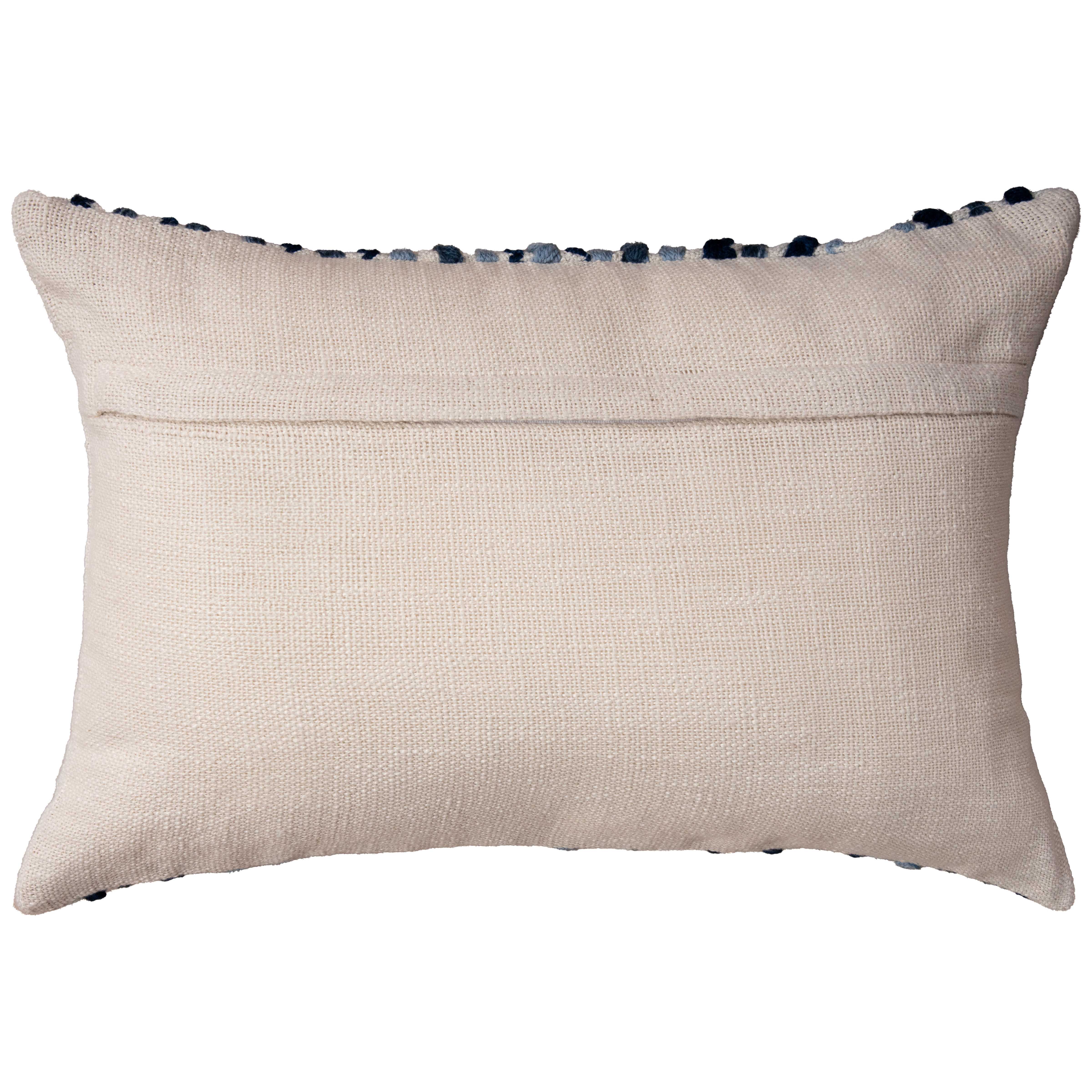 Woven Applied Yarns Abstract Decorative Throw Pillow