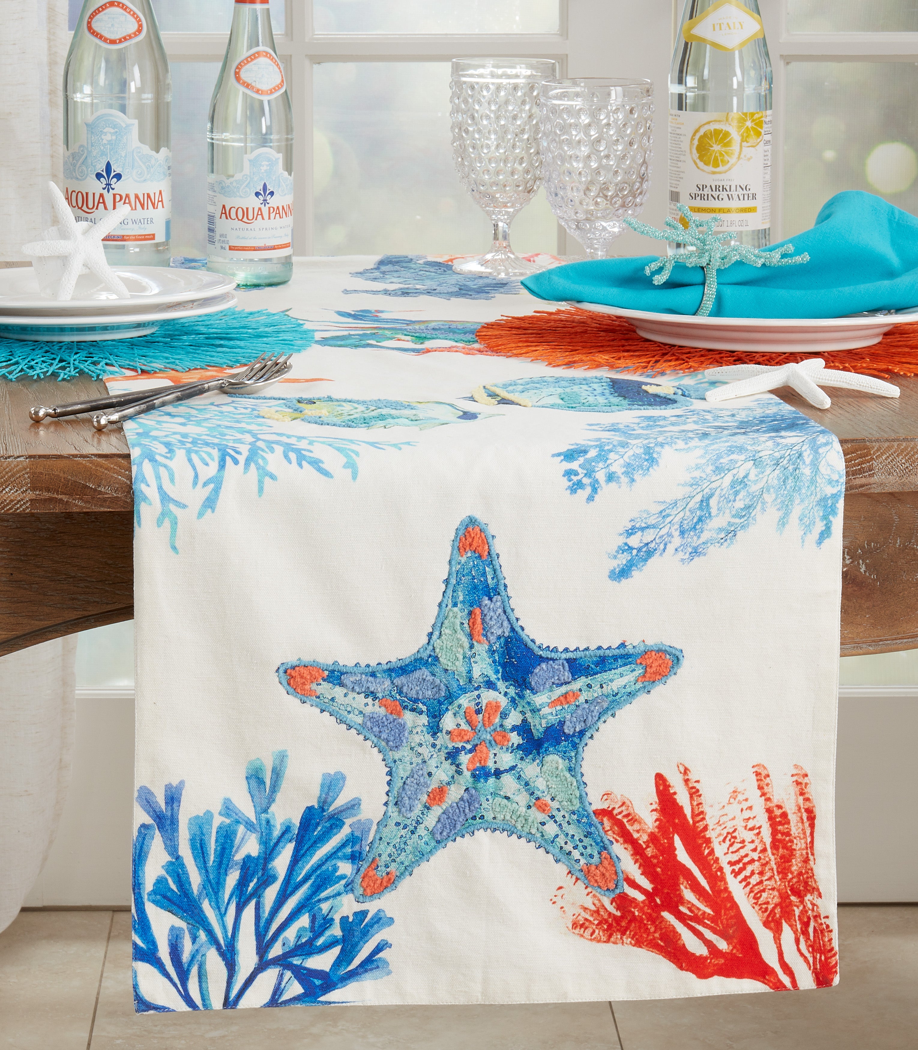 Multicolor Sea Life Table Runner