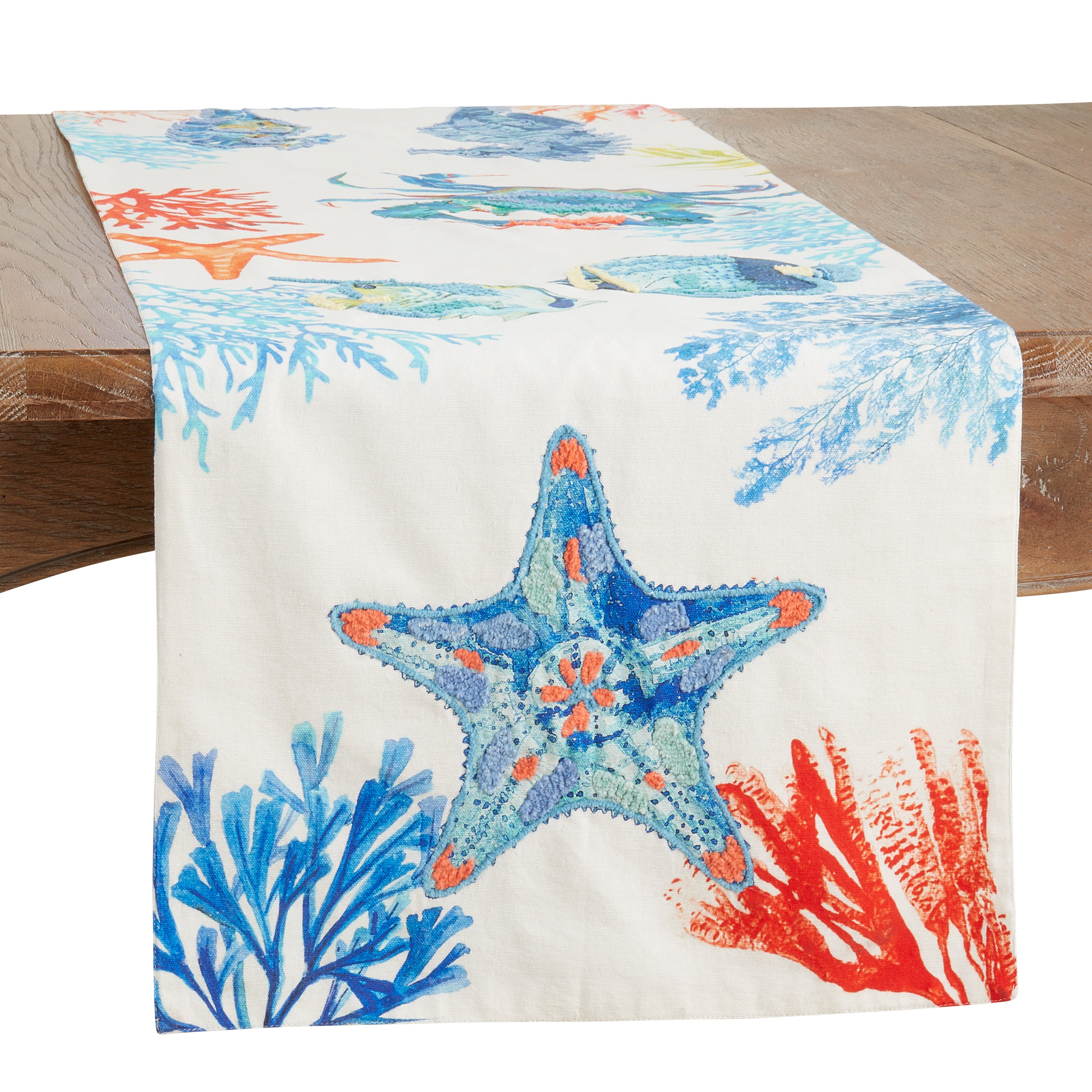 Multicolor Sea Life Table Runner