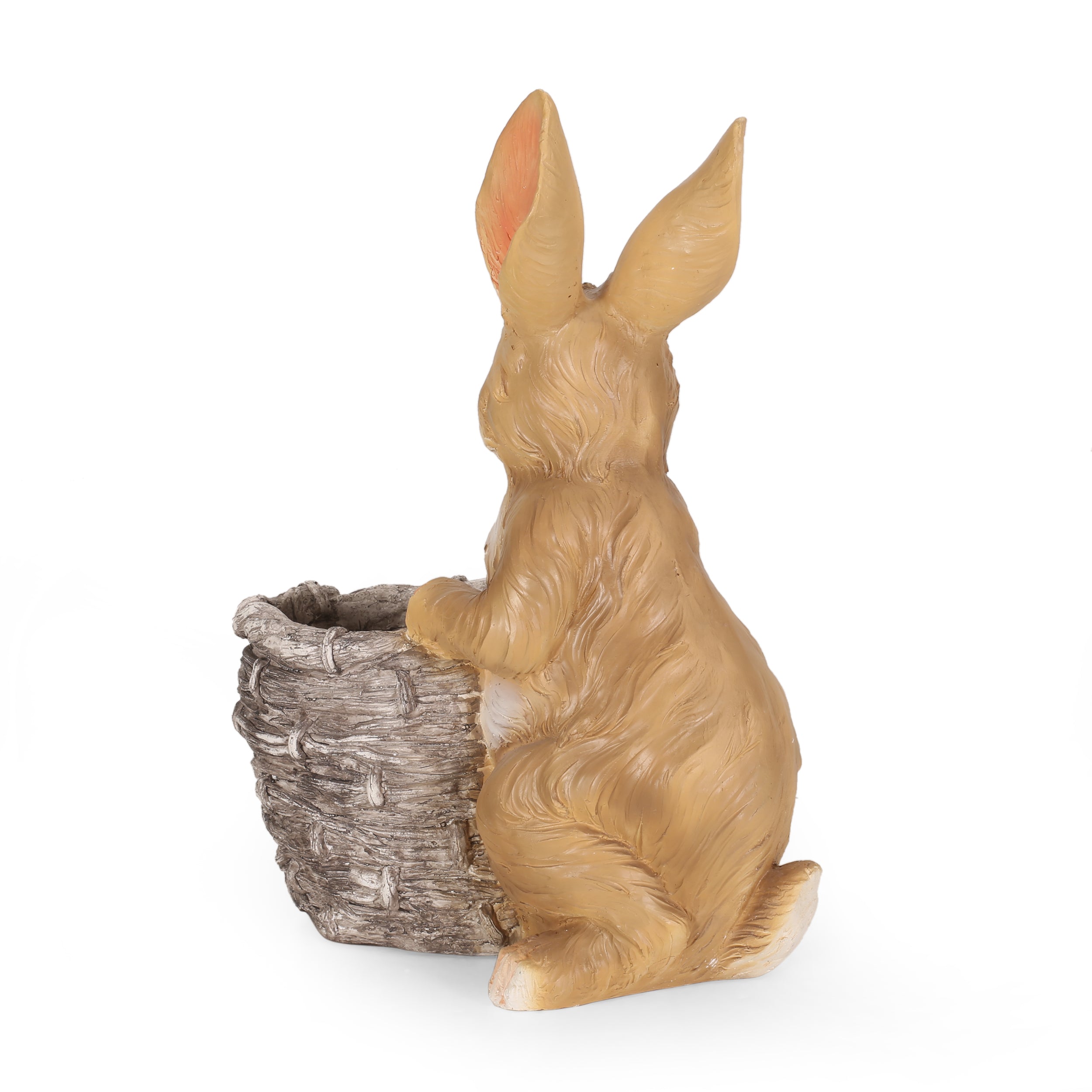 9.5" Outdoor Magnesium Oxide Rabbit Planter