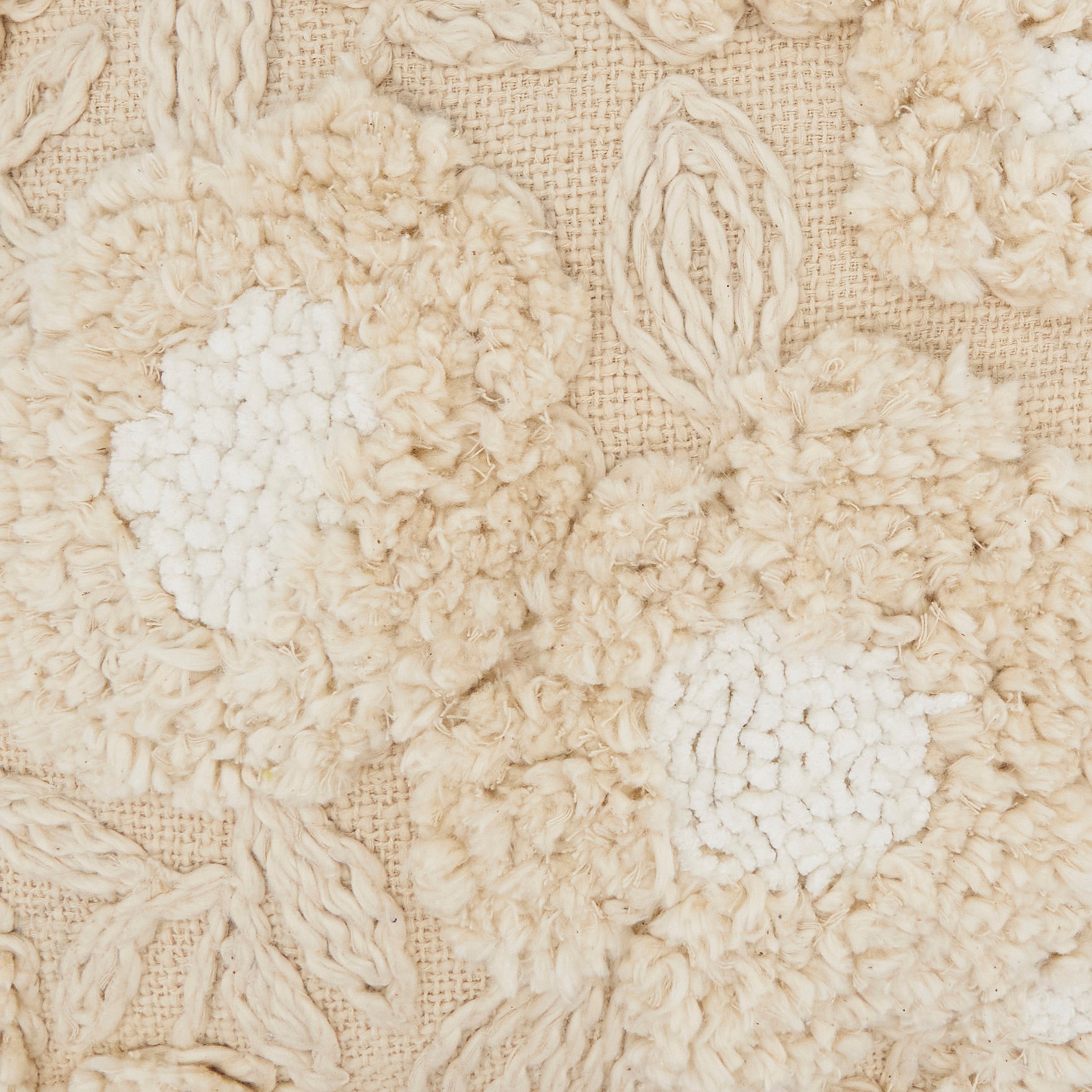 Delicate Embroidered Floral Throw Pillow