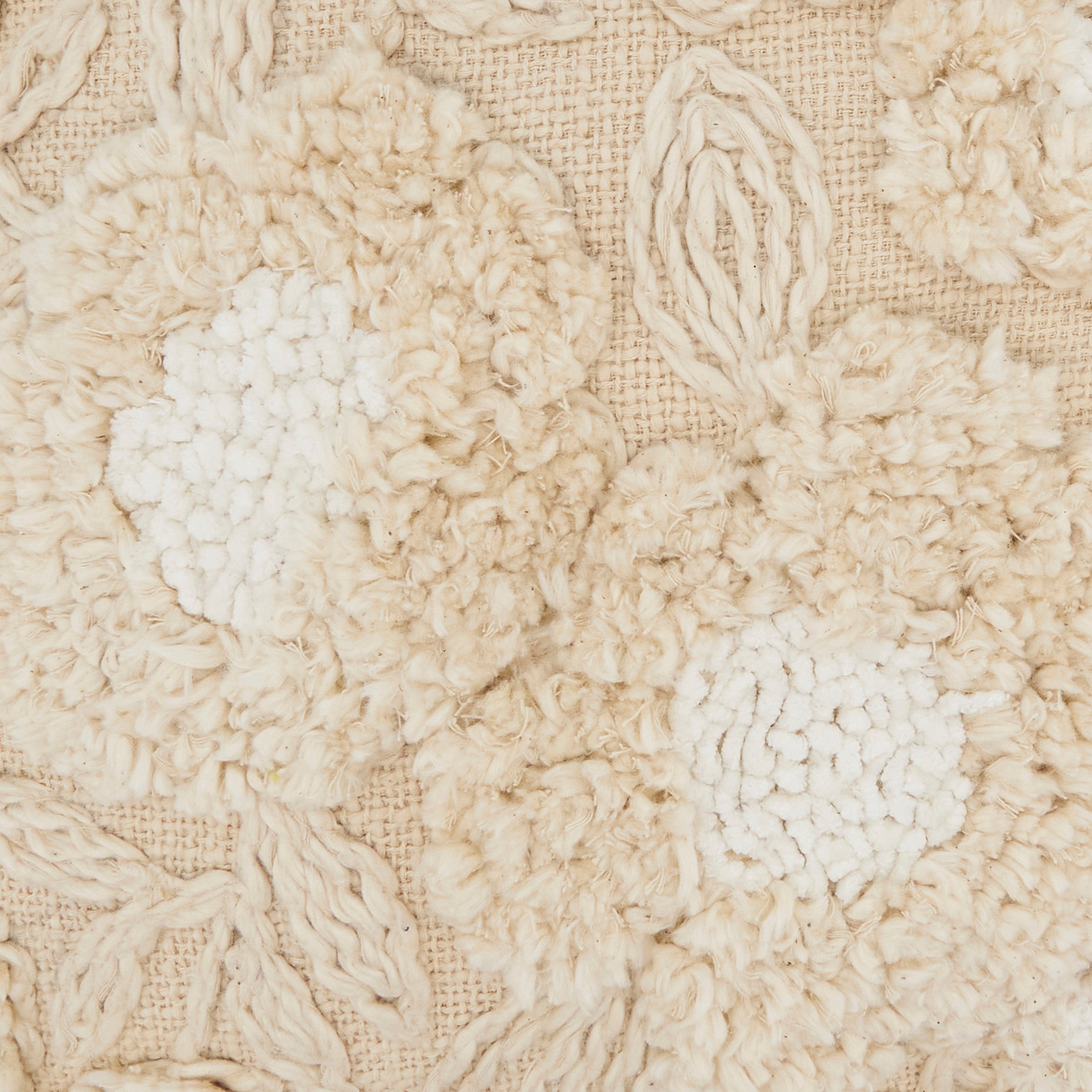 Delicate Embroidered Floral Throw Pillow