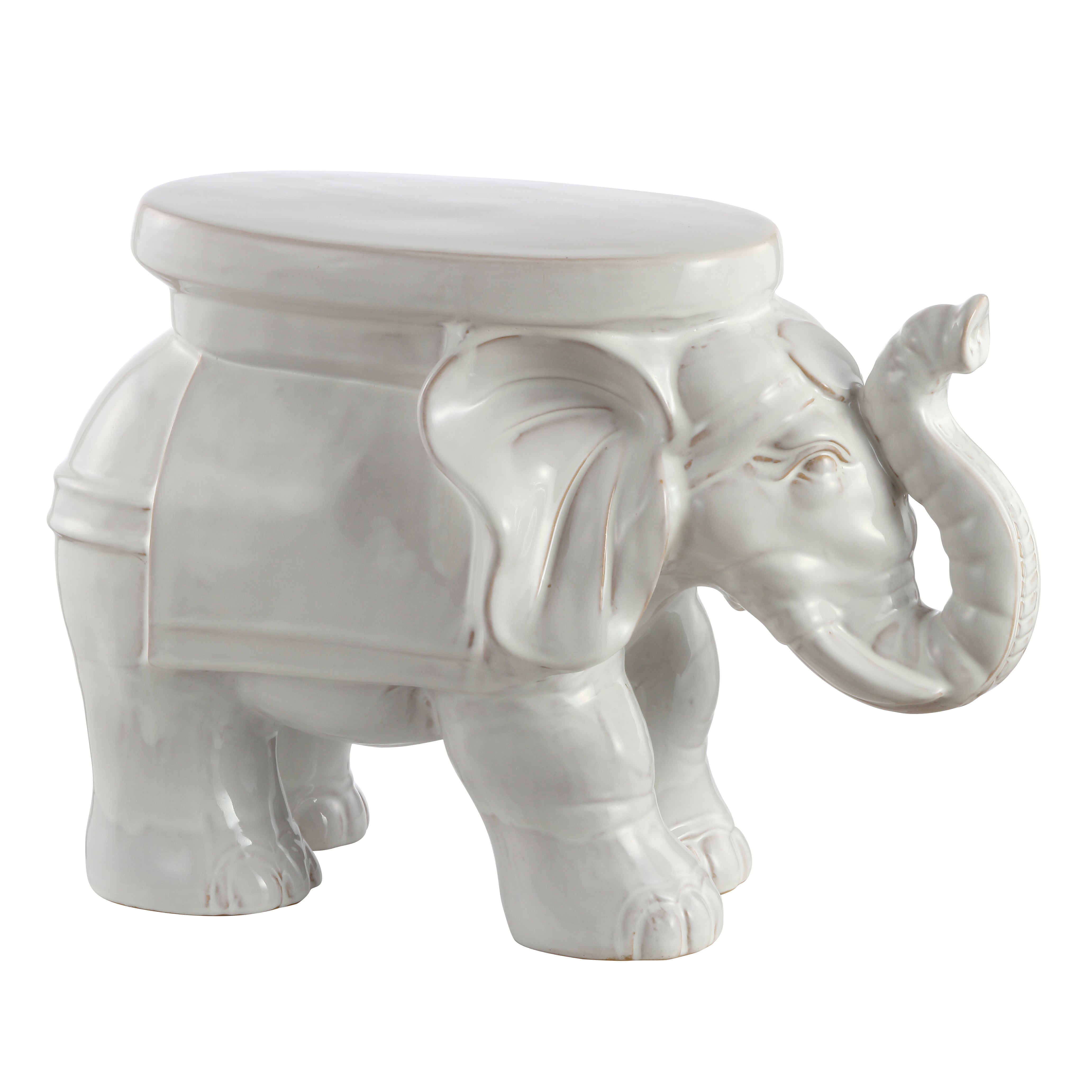 Elephant Ceramic Garden Stool