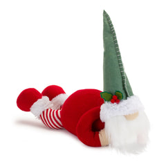 Plush Gnome Shelf Sitter with Holly Accent (Set of 2)