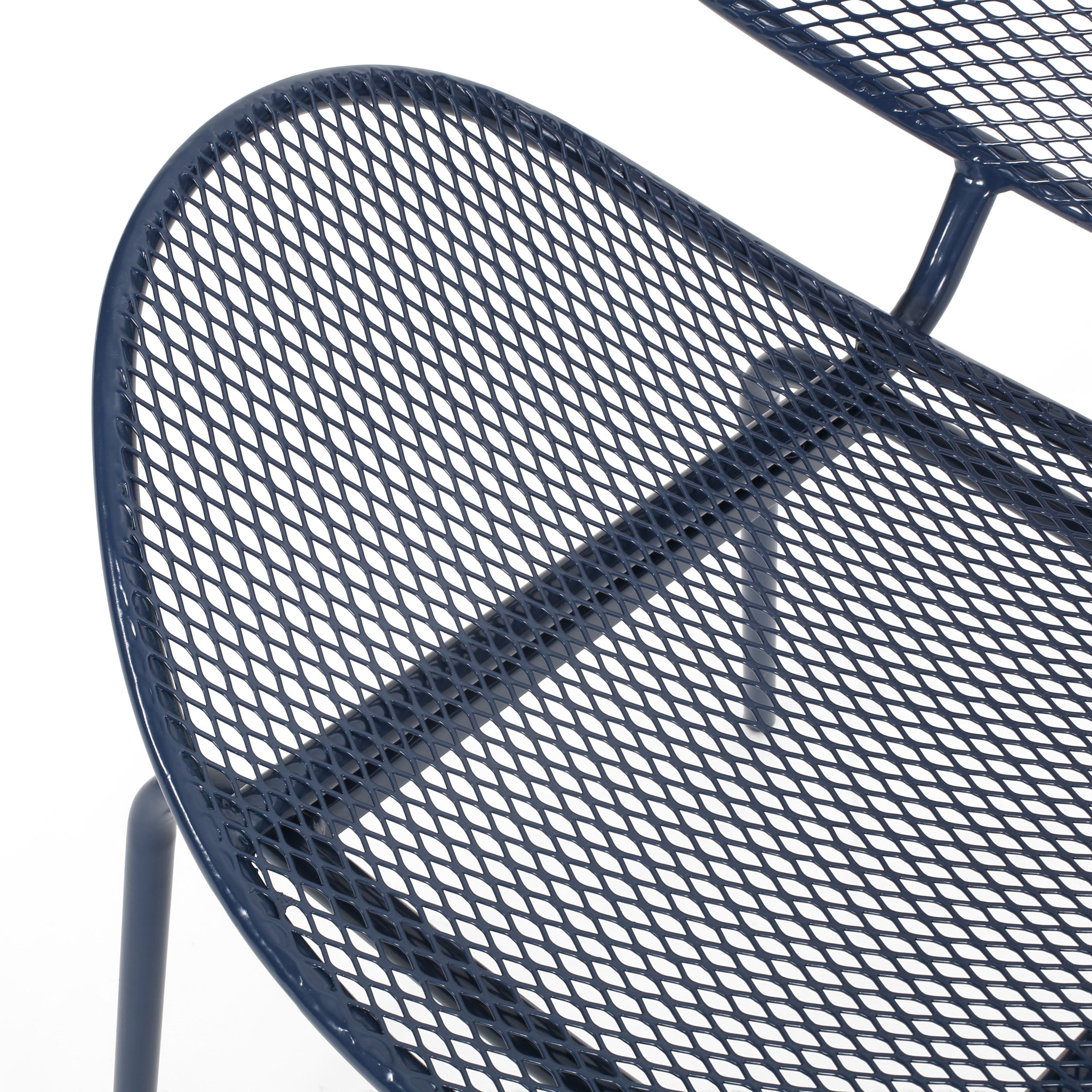 Modern Elba Chair Set With Mesh Seating And Retro Shell Design