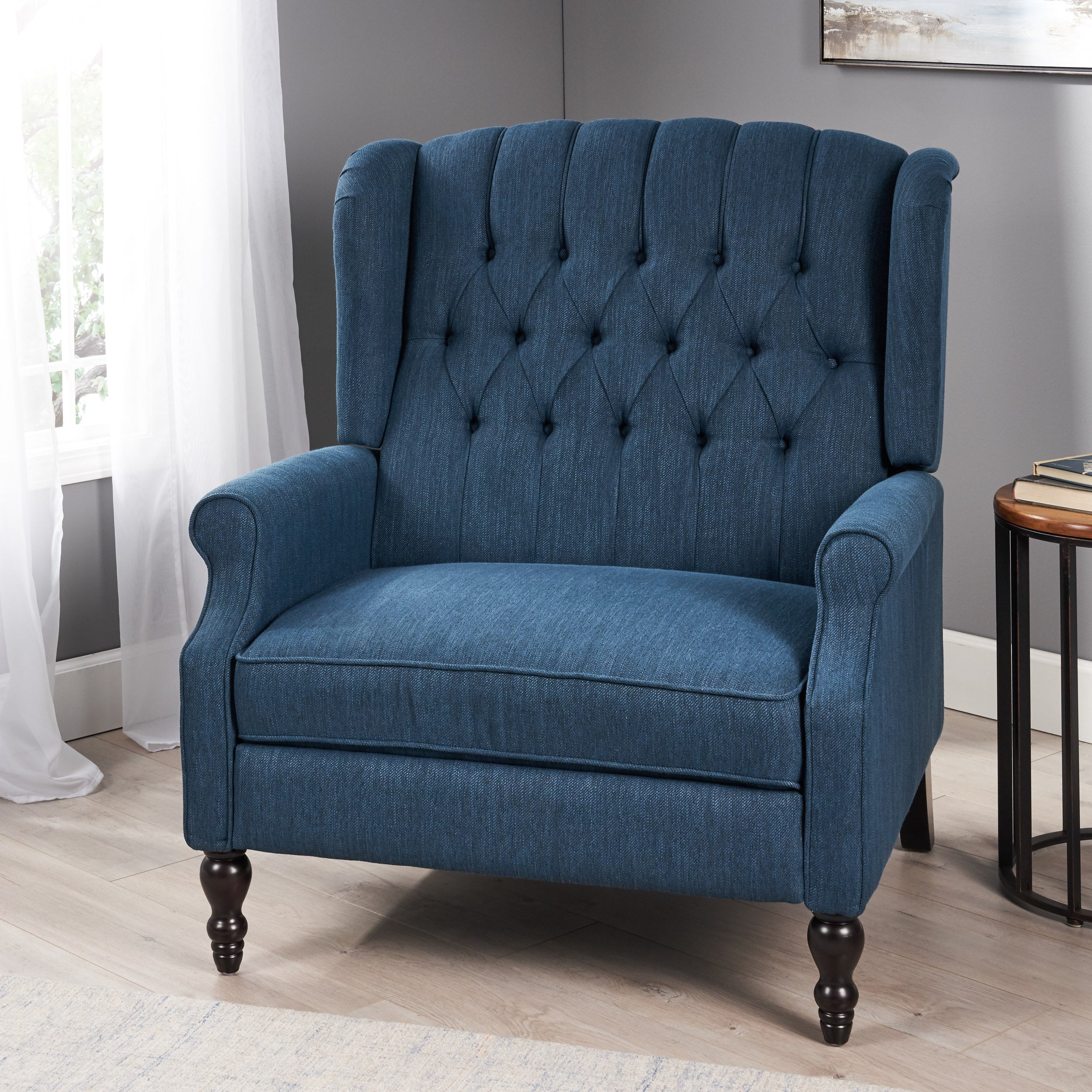 Oversized Wingback Tufted Recliner Accent Chair
