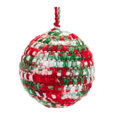 Knitted Ball Ornament (Set of 4)