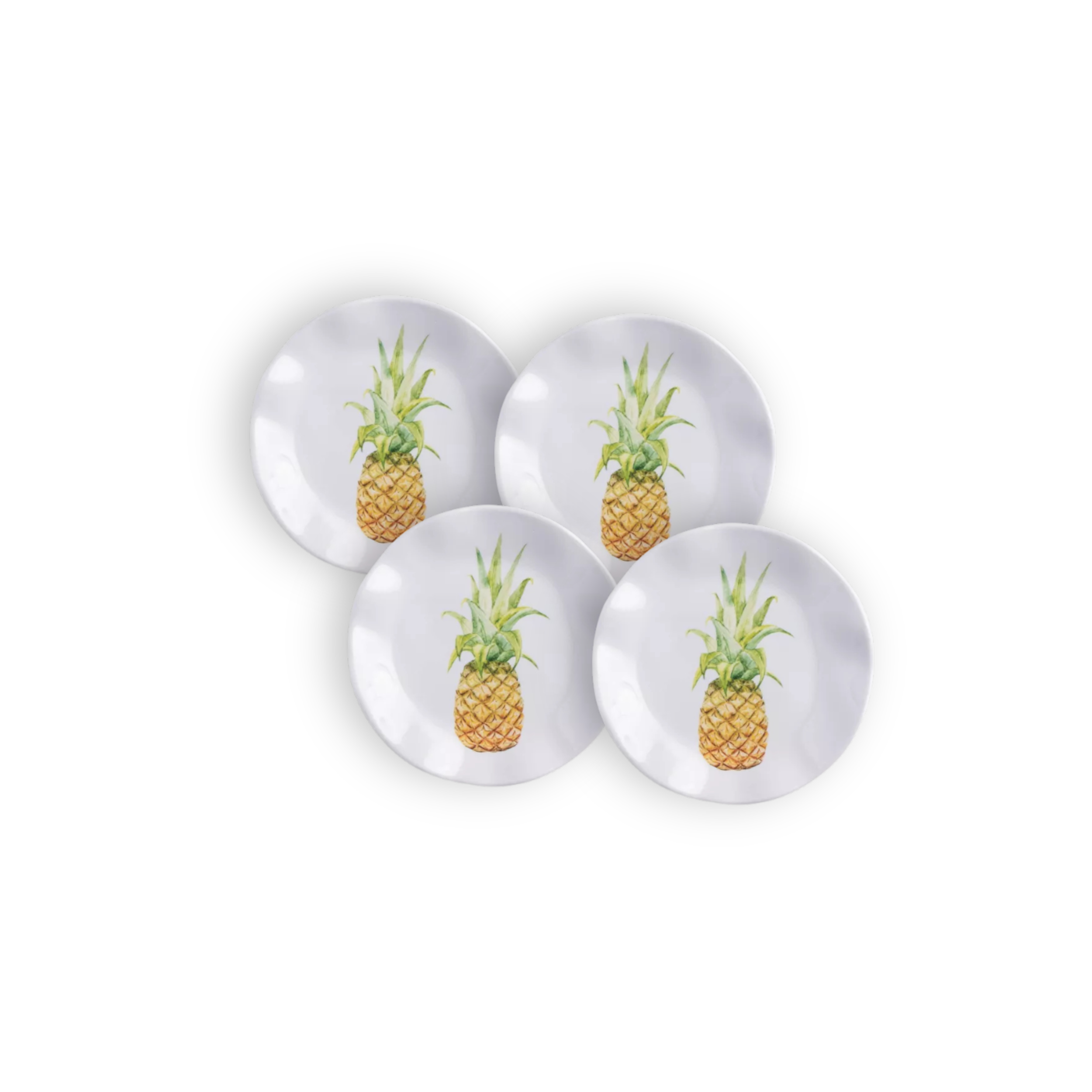 Aloha 5.5" Outdoor Canapé Plate, Set of 4