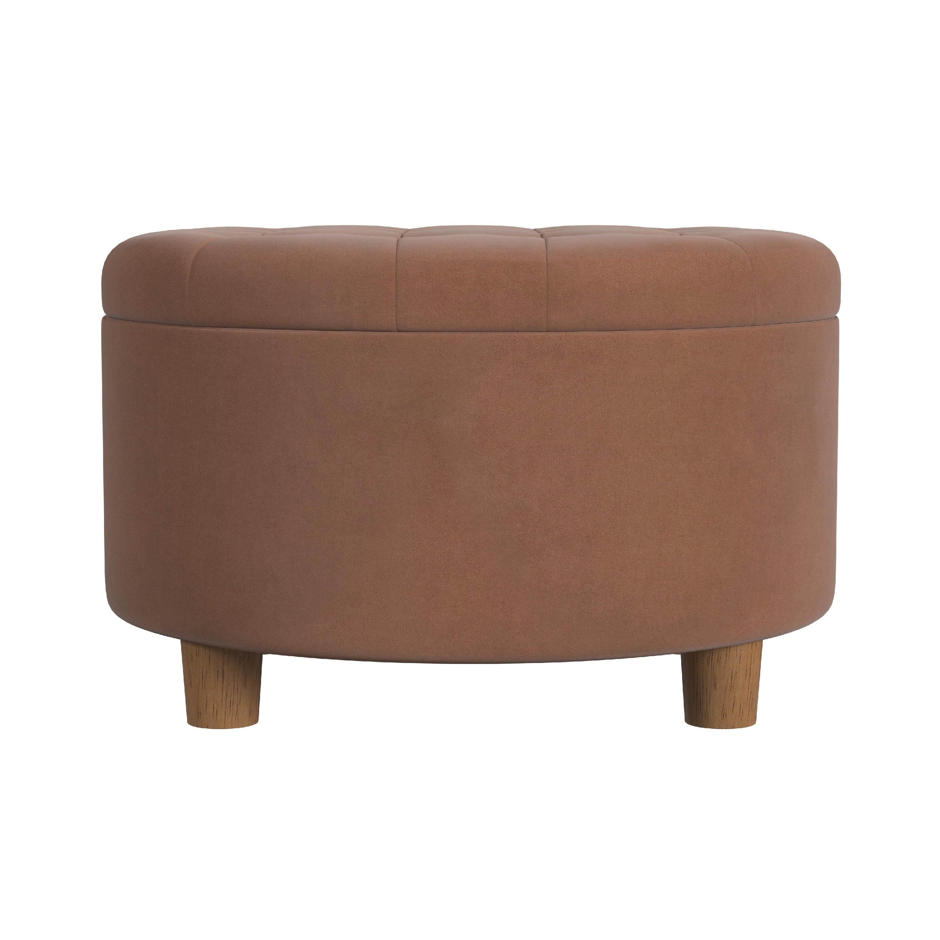 Jo 28" Round Storage Ottoman