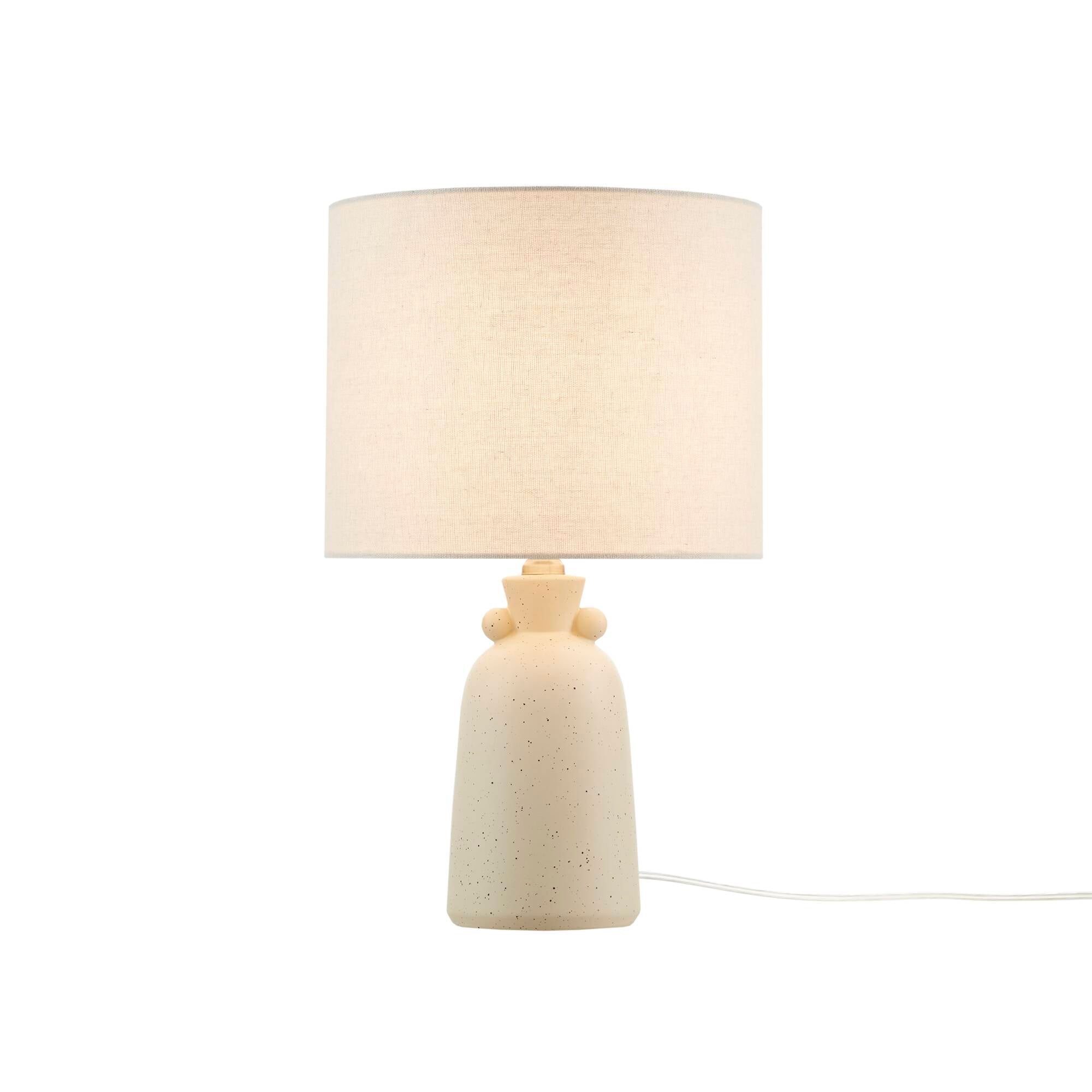 16" Ceramic Table Lamp with Drum Shade