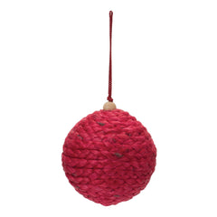 Jute-Ball-Ornament-(set-of-4)-Red-Ornaments