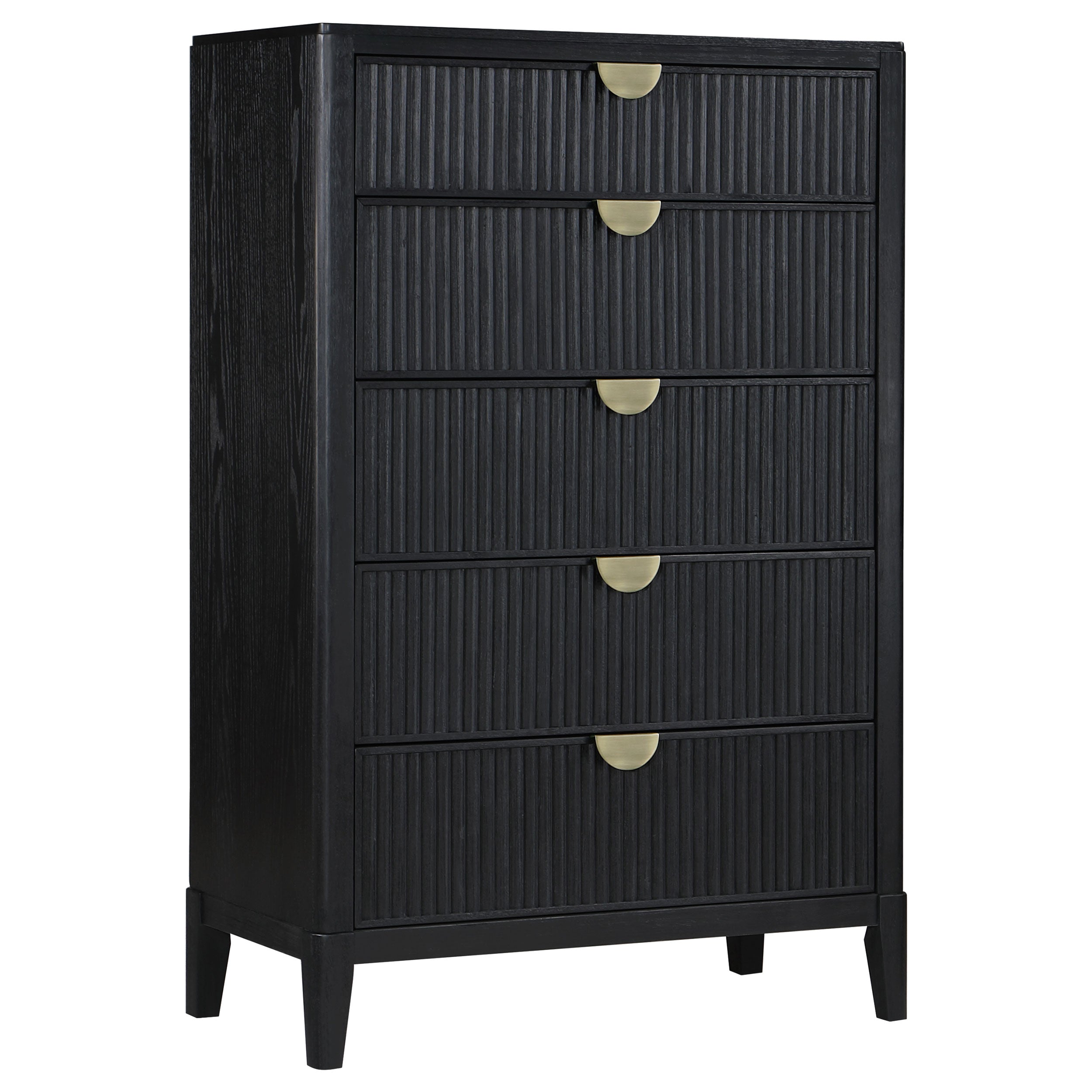 Mason Black 5-Drawer Chest
