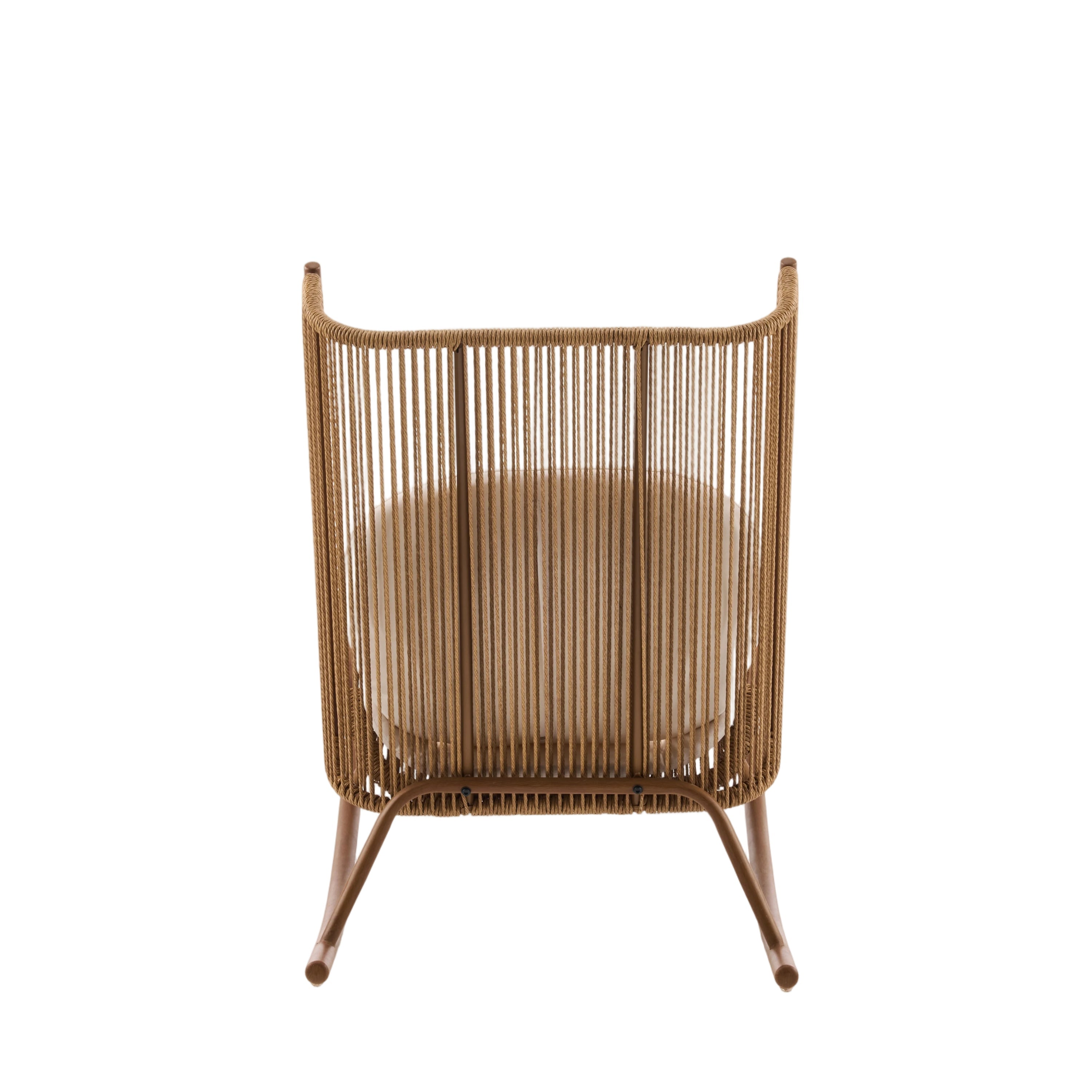 High Square Back Modern Outdoor Rocking Chair