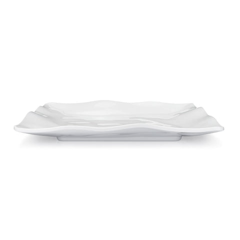 Ruffle 10.5" Square Outdoor Dinner Plate