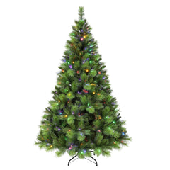 Pre-lit 7.5 ft Adirondack Artificial Christmas Tree with Color-Select LED Lights