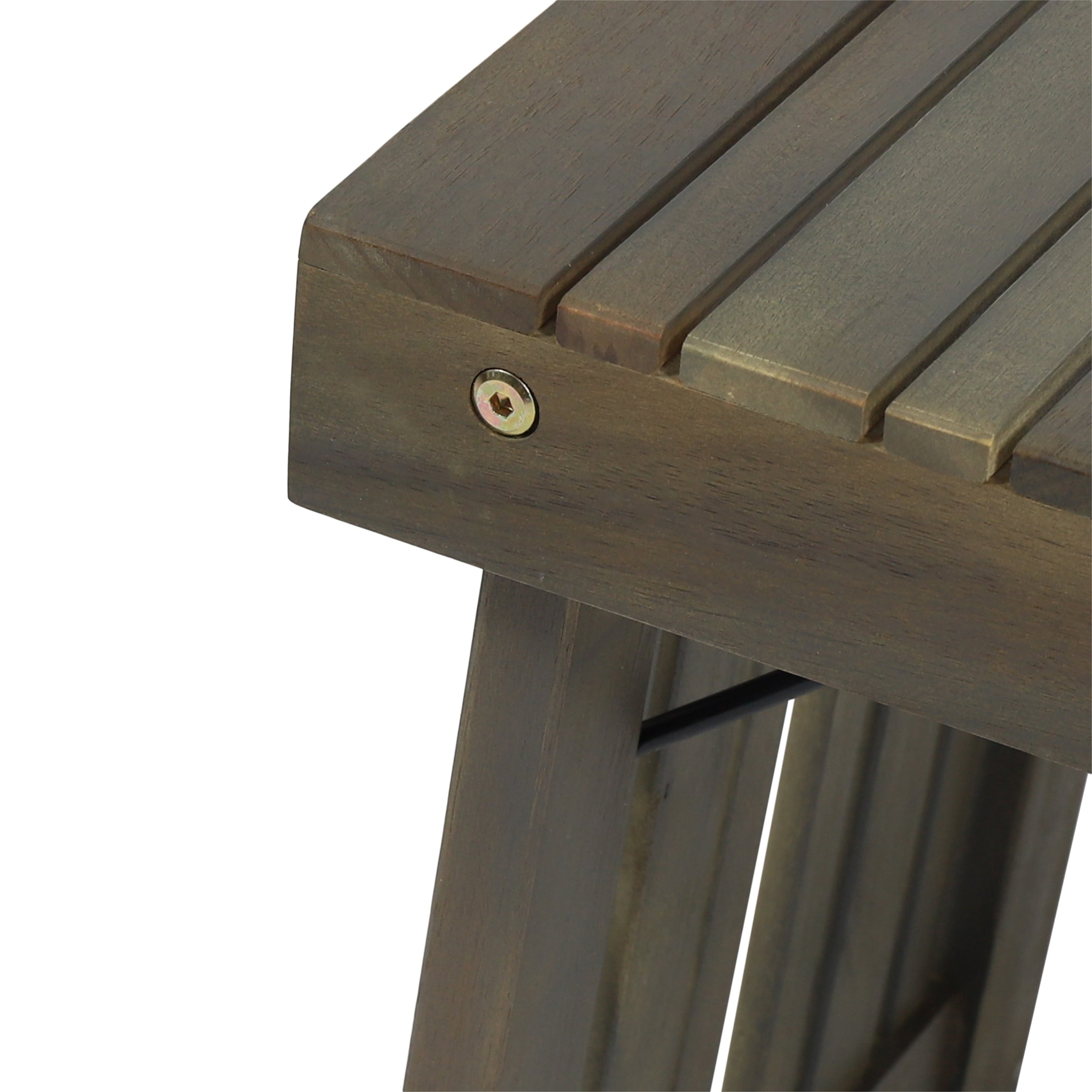 Kyoto Outdoor Foldable Side Table with Slat Design