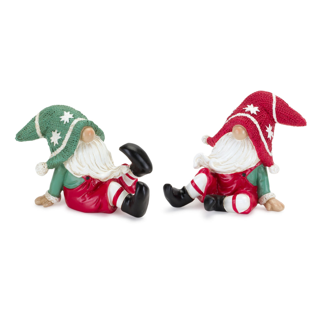 Nordic-Winter-Gnome-Figurine-(set-of-2)-Red-Decor