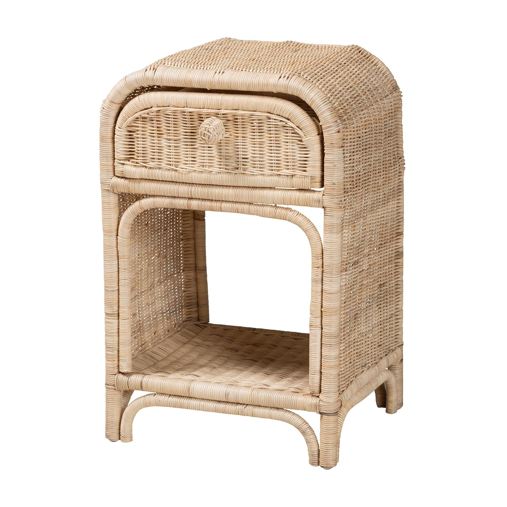 Santana Rattan 1-Drawer Nightstand