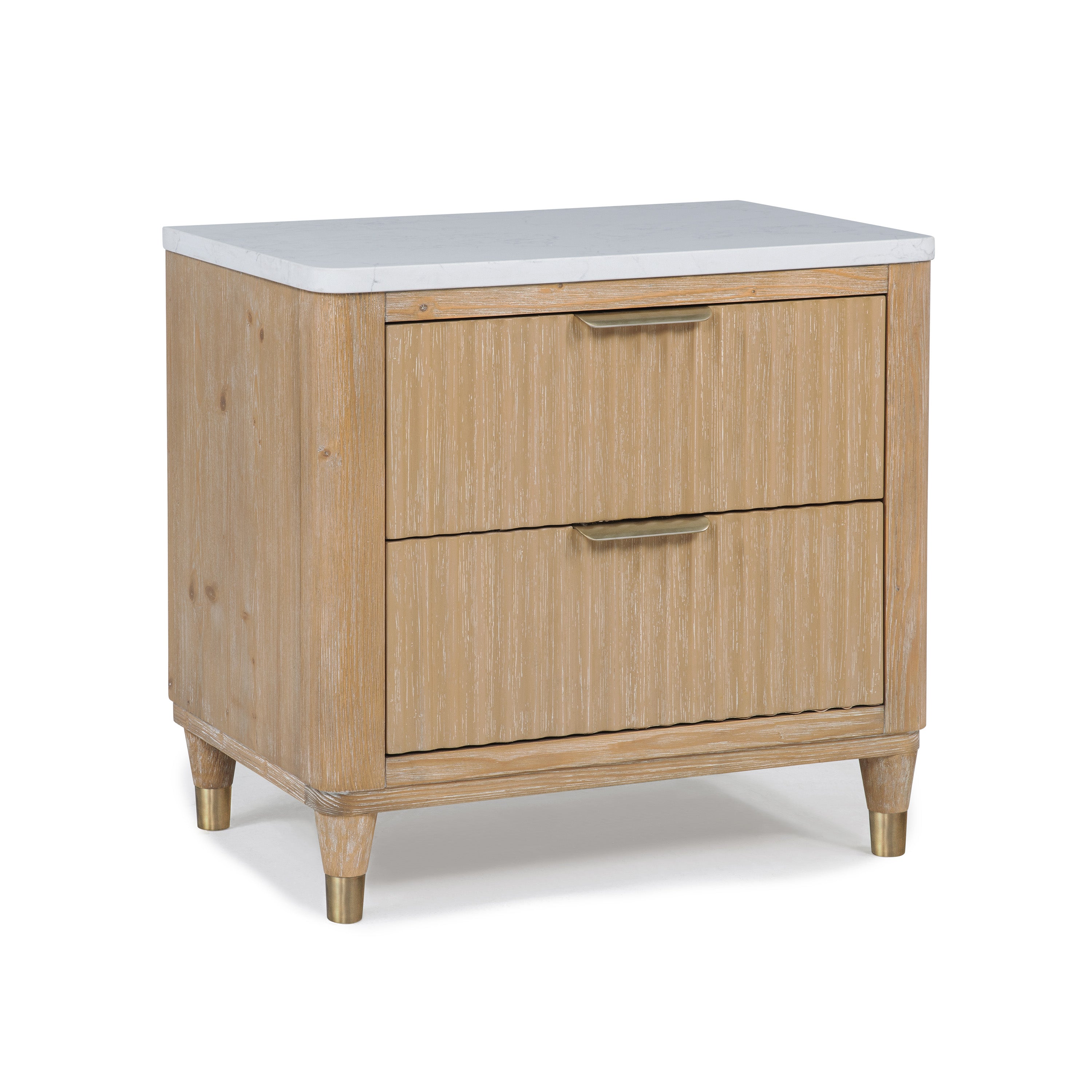 Emma Fluted Drawer Nightstand