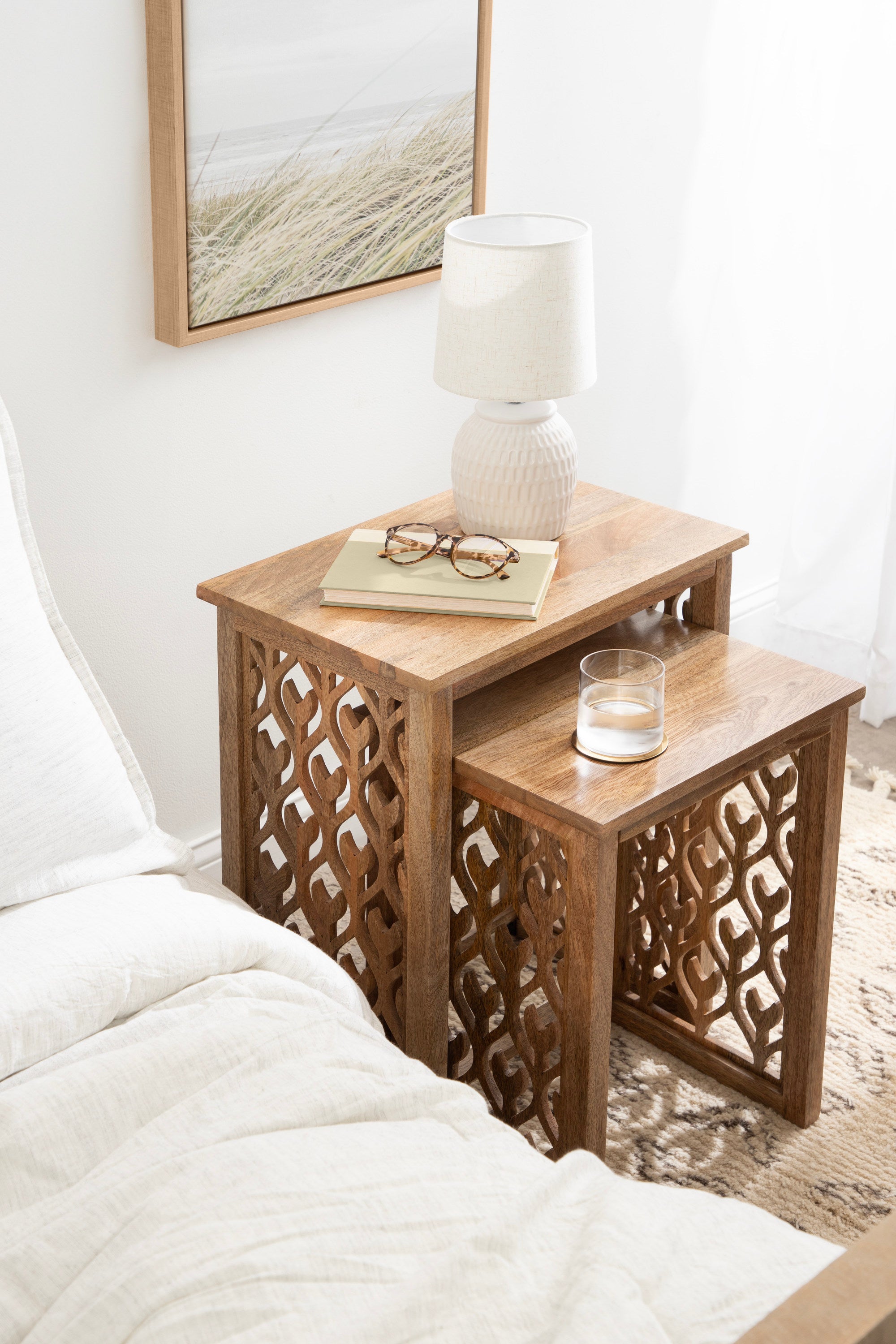 Karni Wooden Nesting Tables