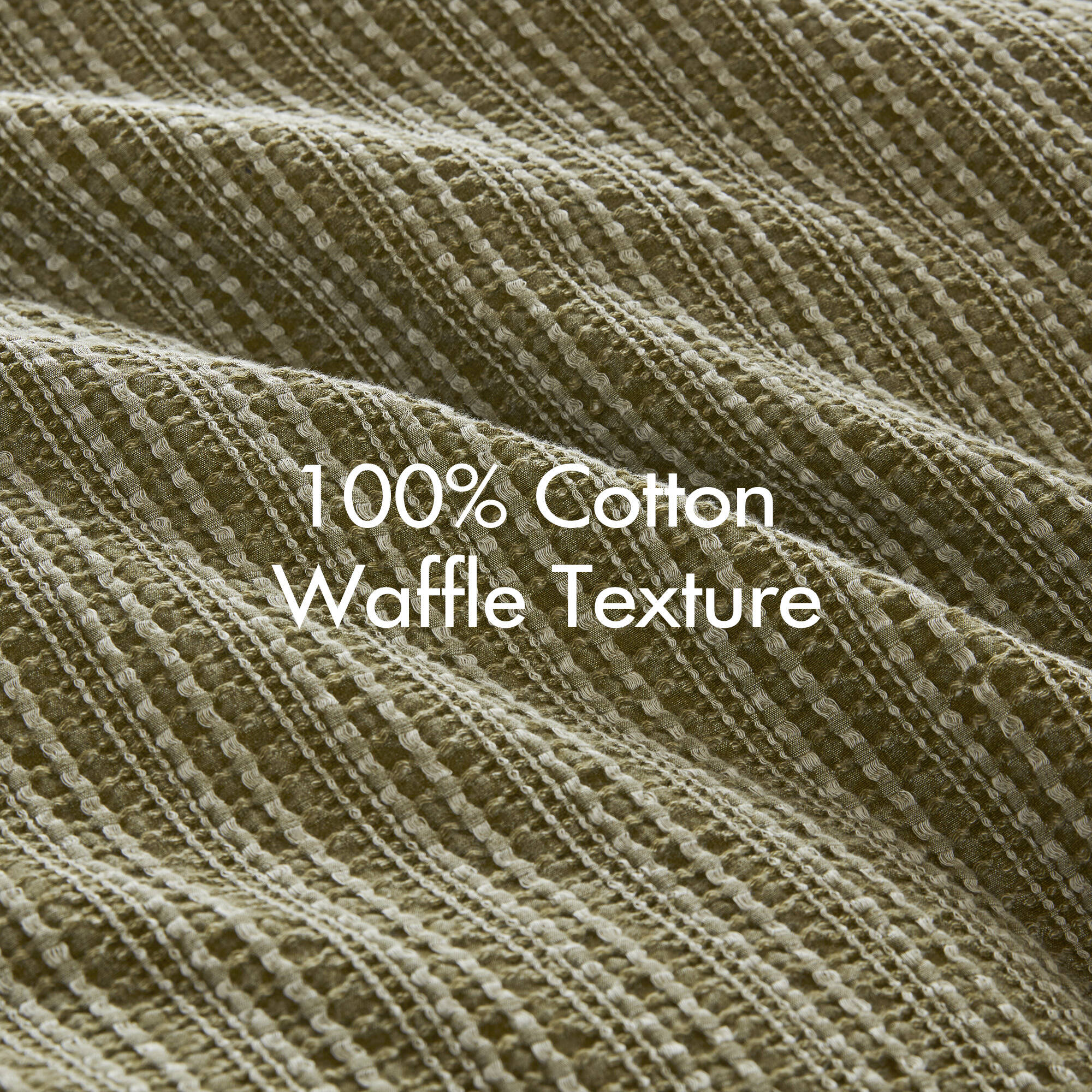 3P Piece Waffle Washed Comforter Set