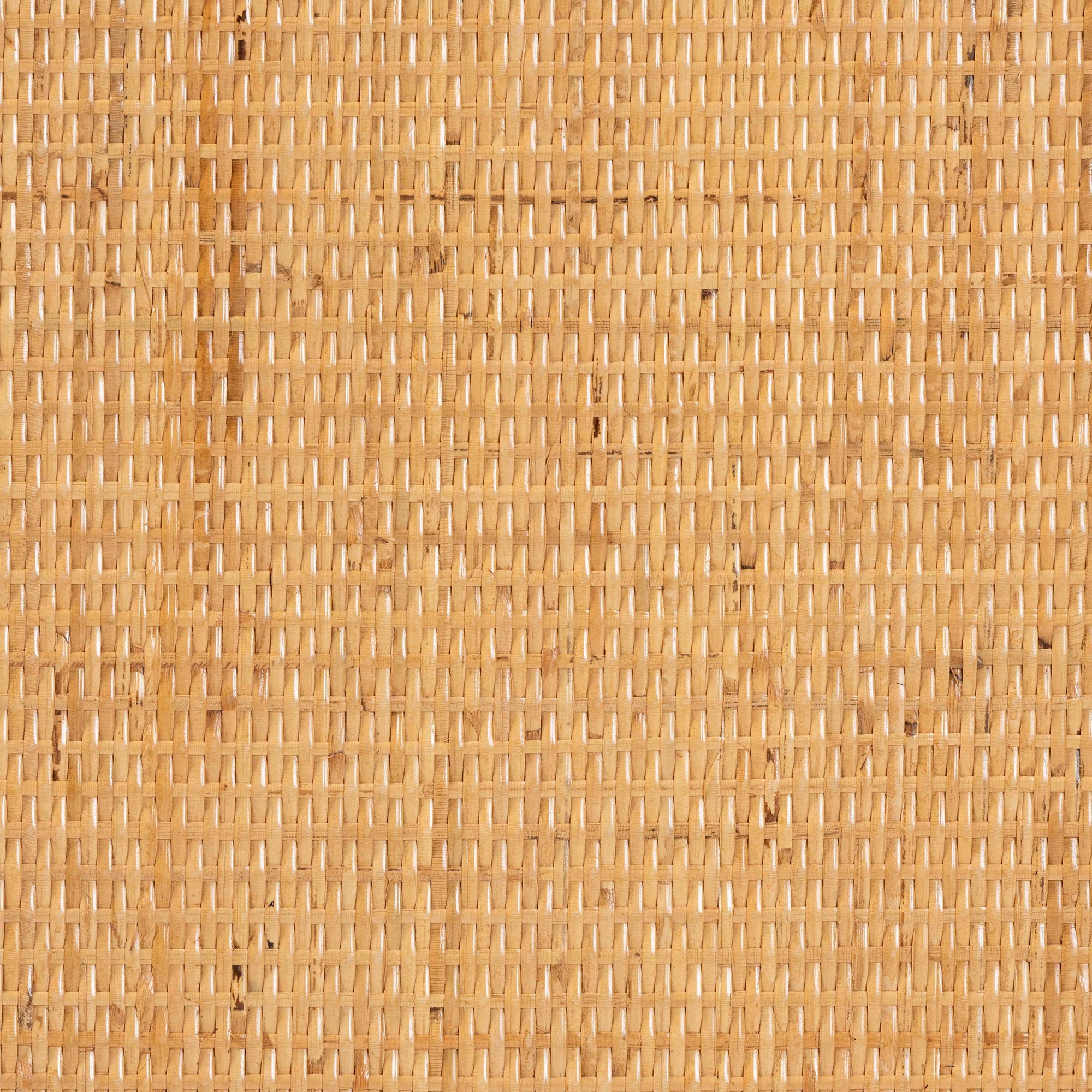 Modern Bohemian Natural Brown Rattan End Table