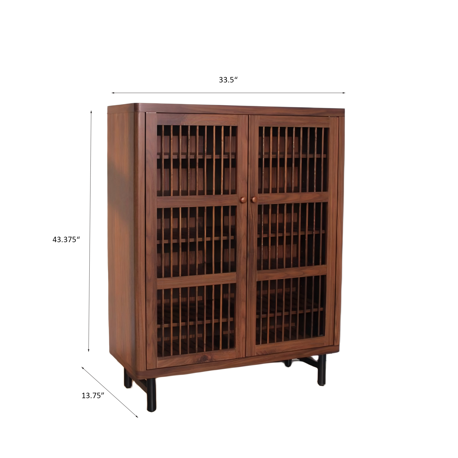 Shoe Cabinet with Shutter Doors