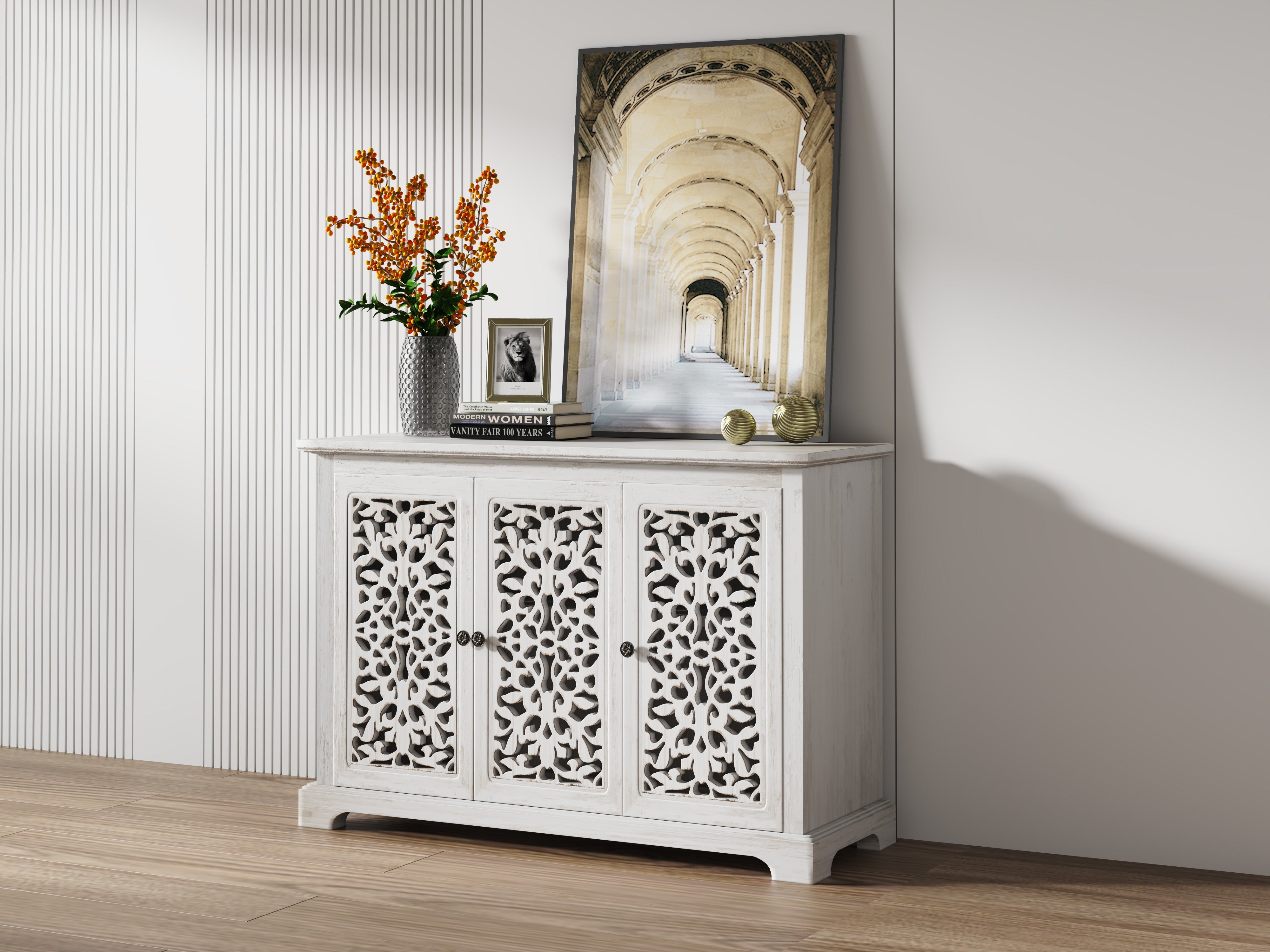Antique Sideboard Storage Cabinet
