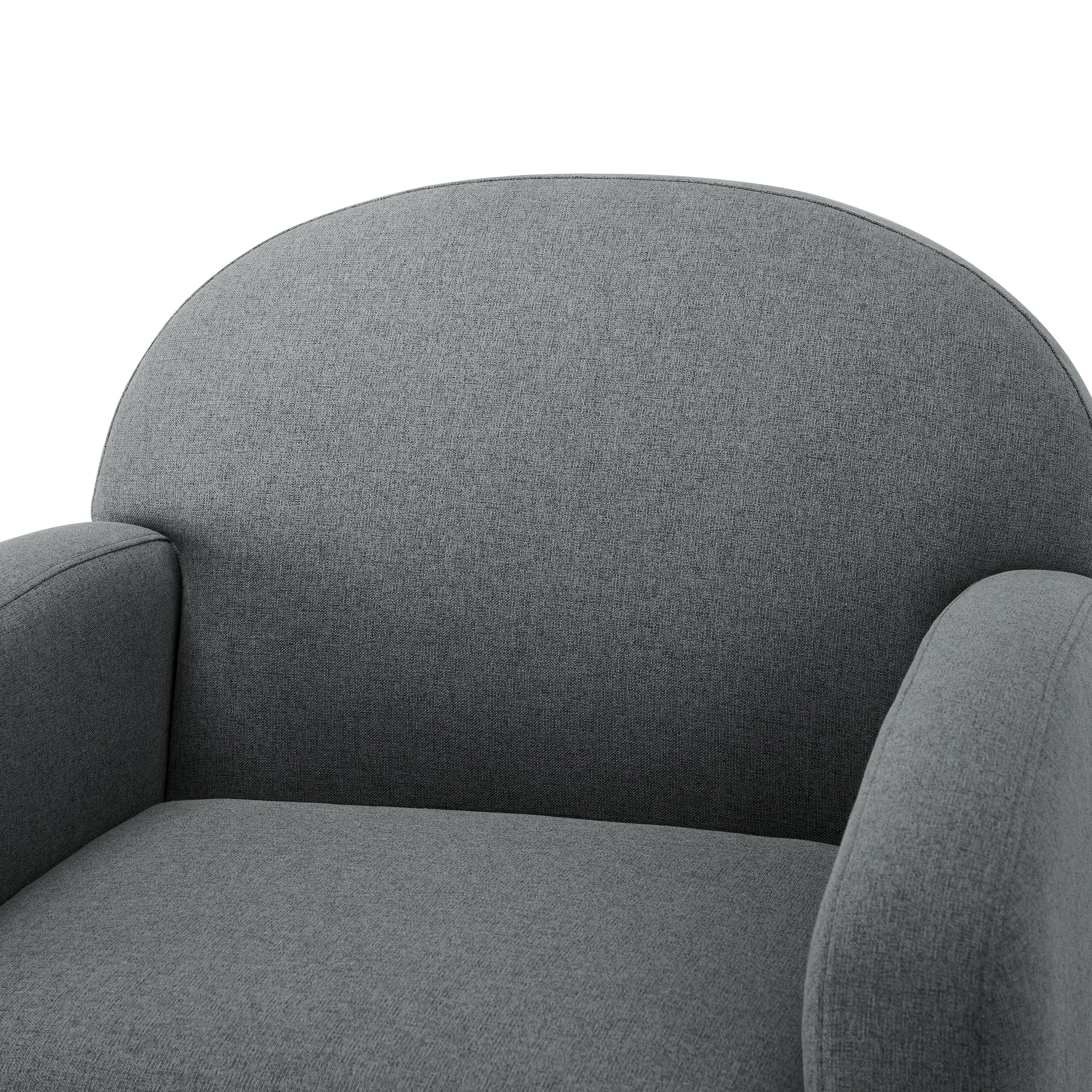 Edie Modern Round Back Swivel Accent Chair