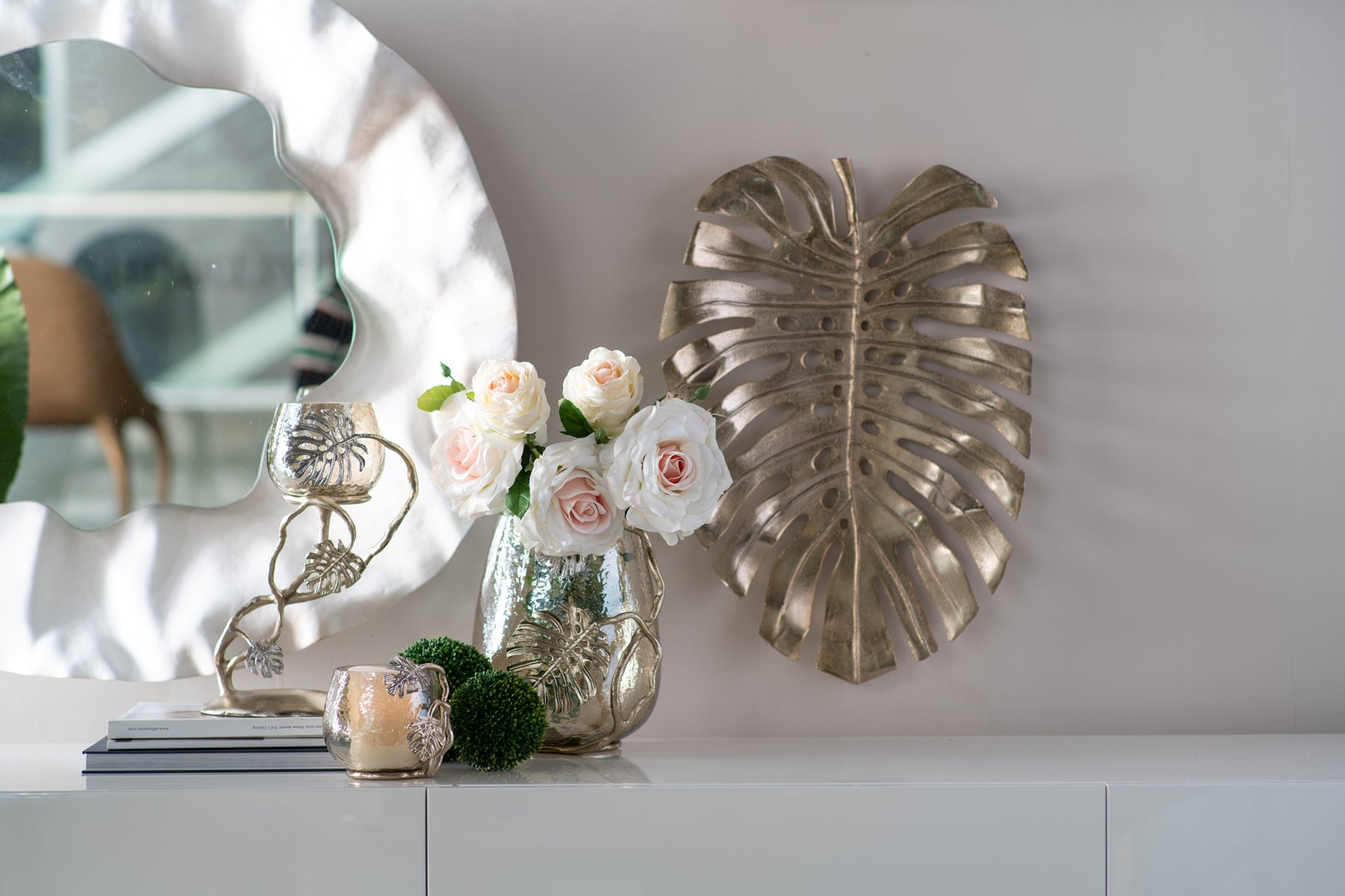 Palm Leaf Candle Holder