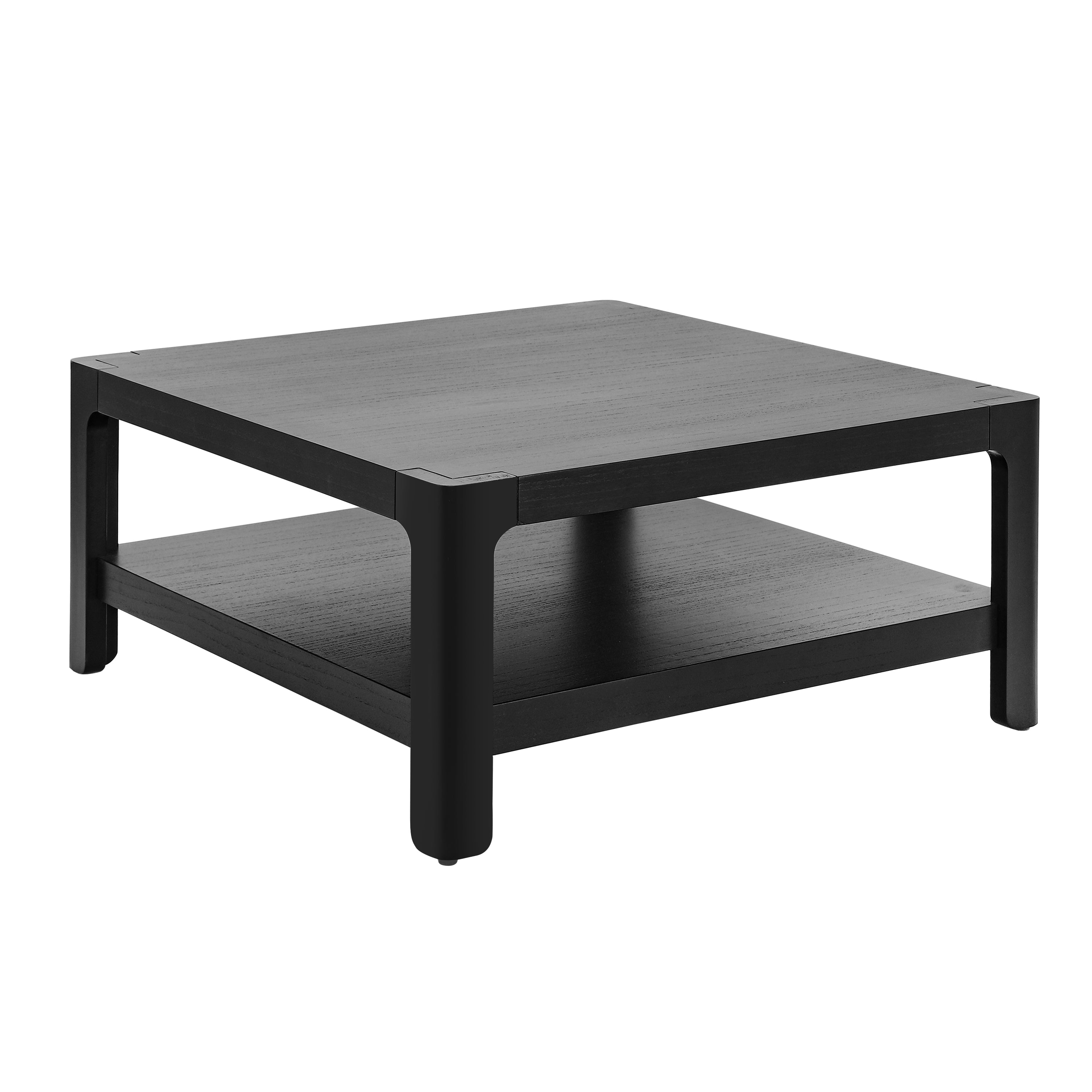 Modern Farmhouse Coffee Table with Soft Rounded Profile