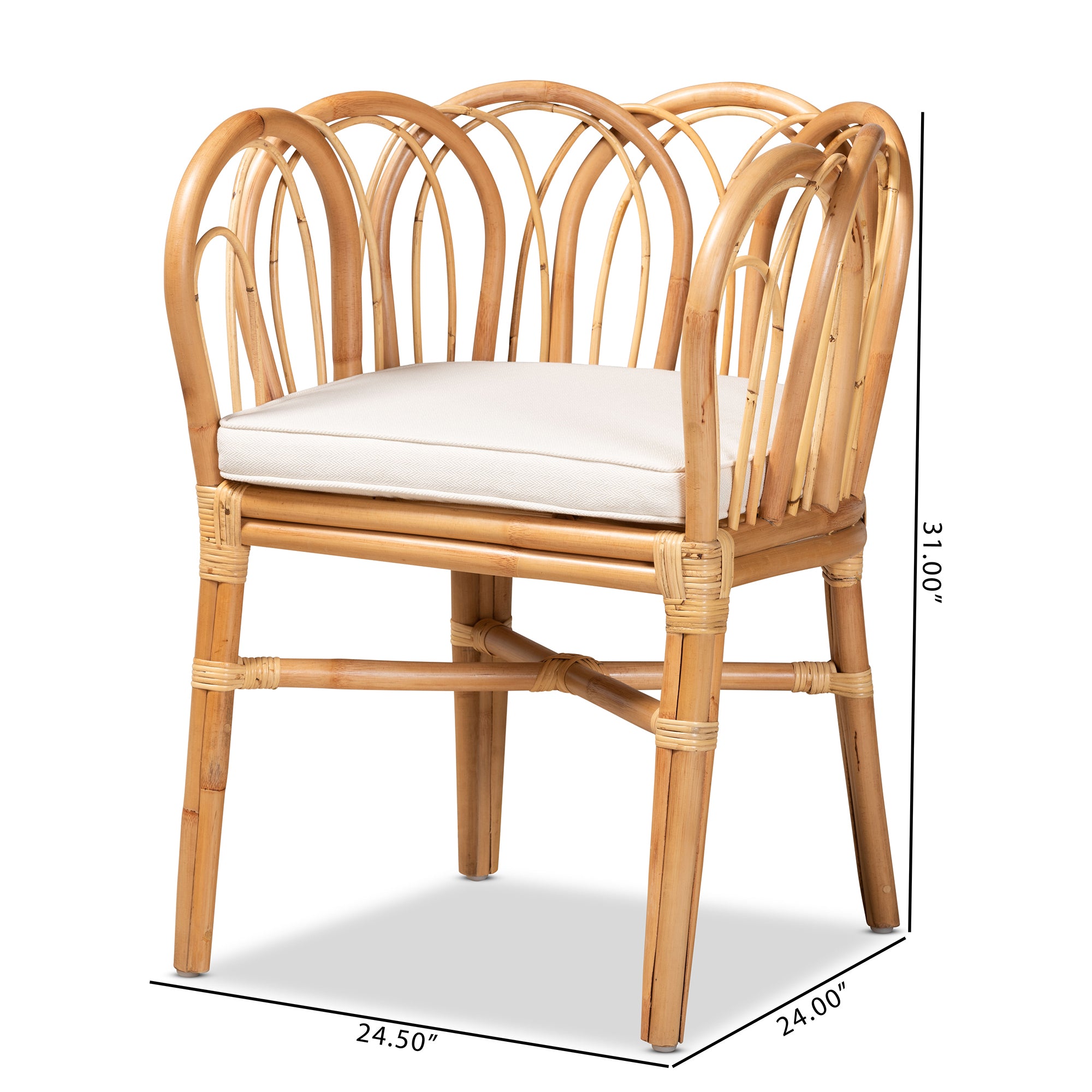 Ivica Rattan Dining Chair