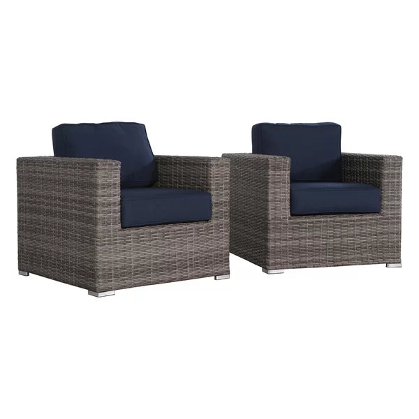 Pier 1 Wicker Club Chair - Thumbnail 4