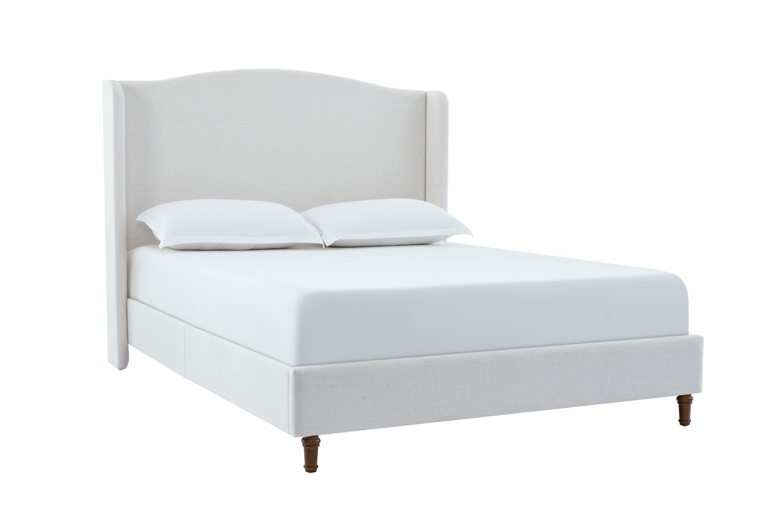 Hannah Upholstered Wingback Bed