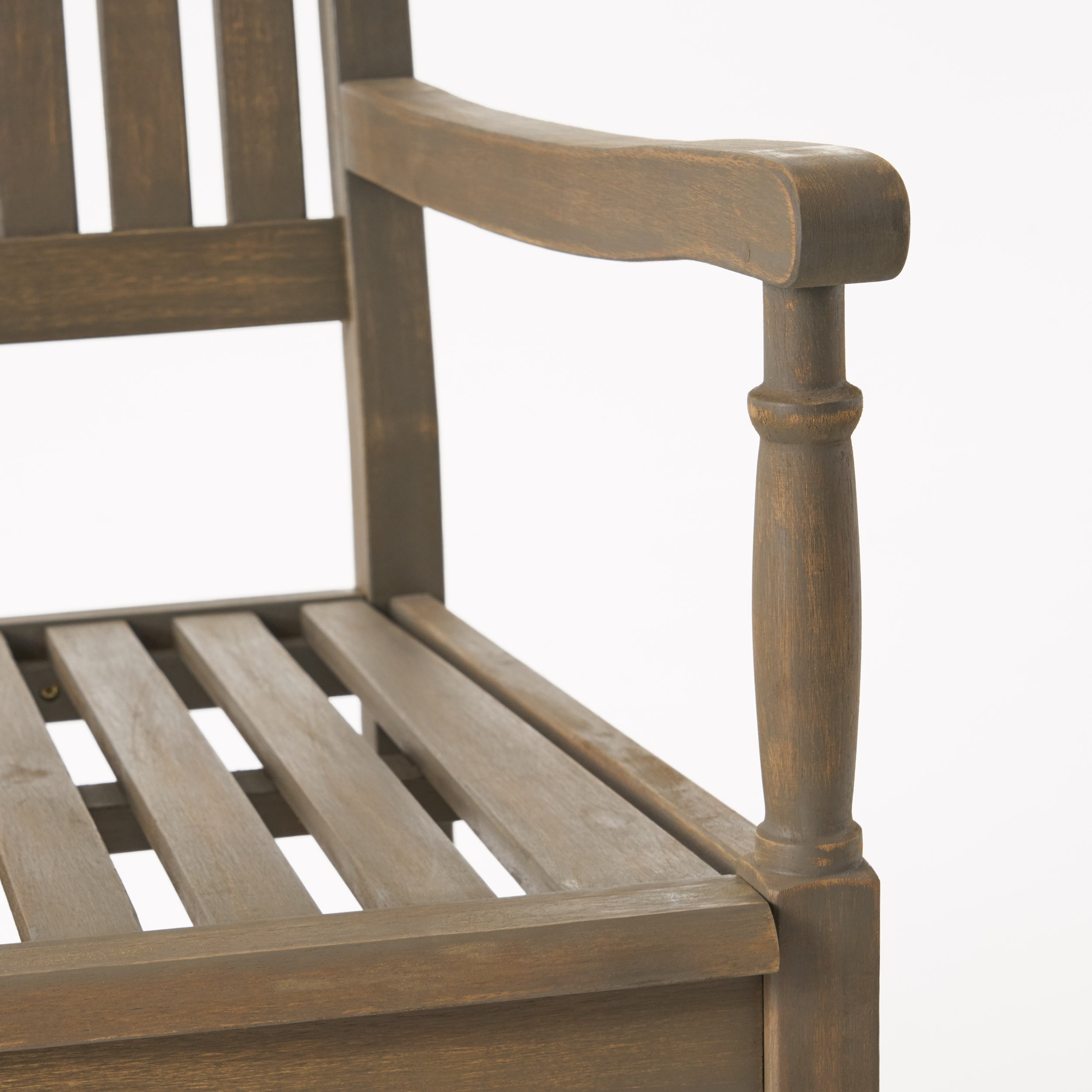 Muse Outdoor Acacia Rocking Chair with Slat Design