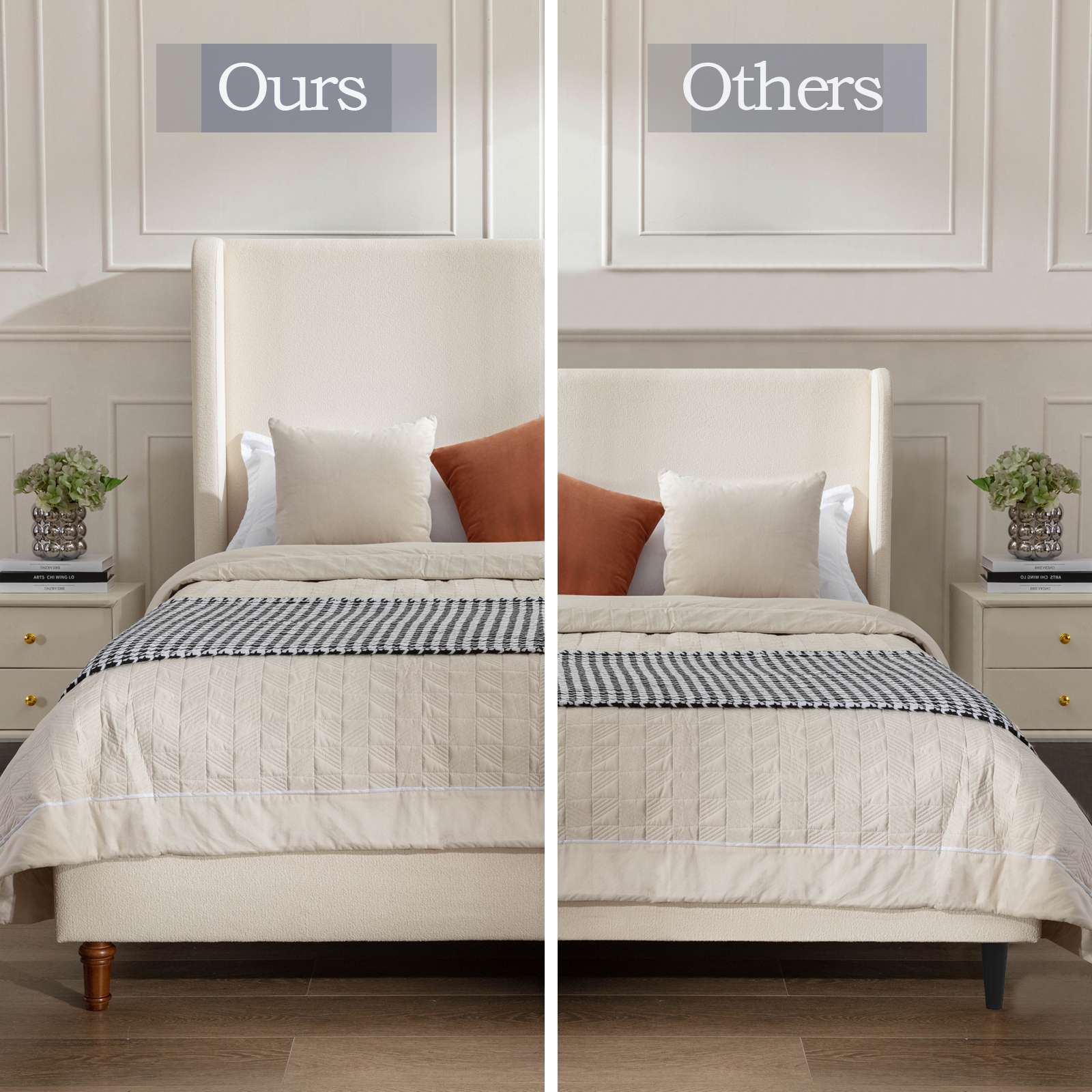 Harper Tall Headboard Upholstered Bed