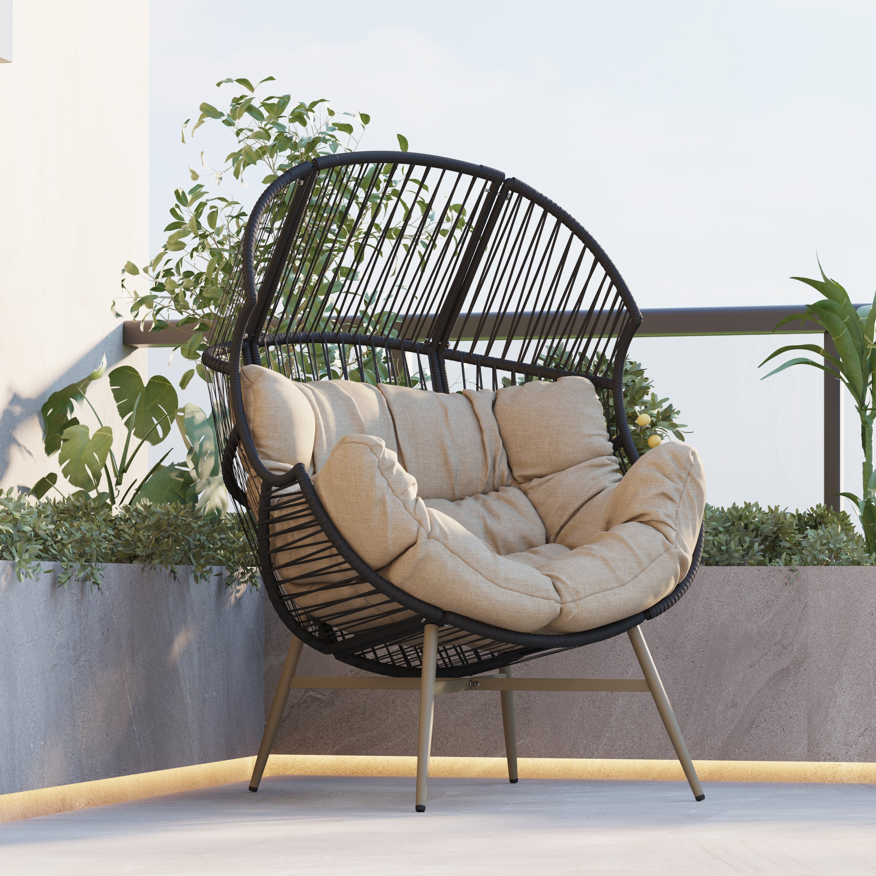 Pier 1 Wicker Chair - Thumbnail 2
