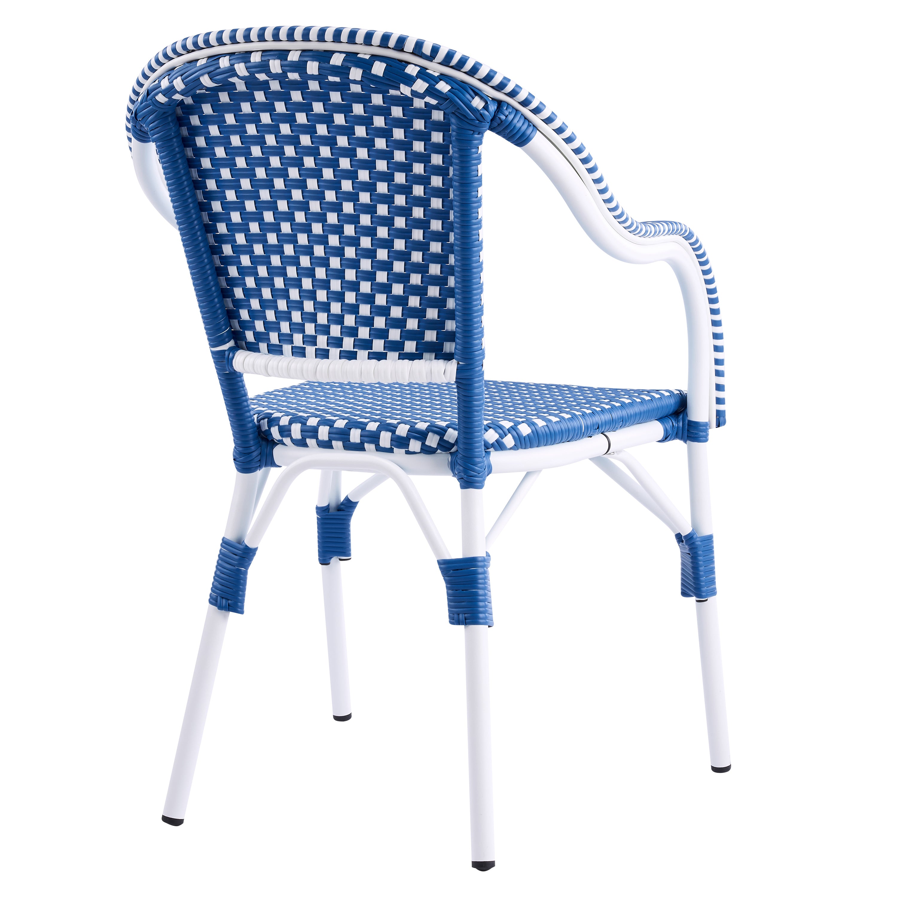 French Bistro Wicker Outdoor Dining Chair, Set of 2