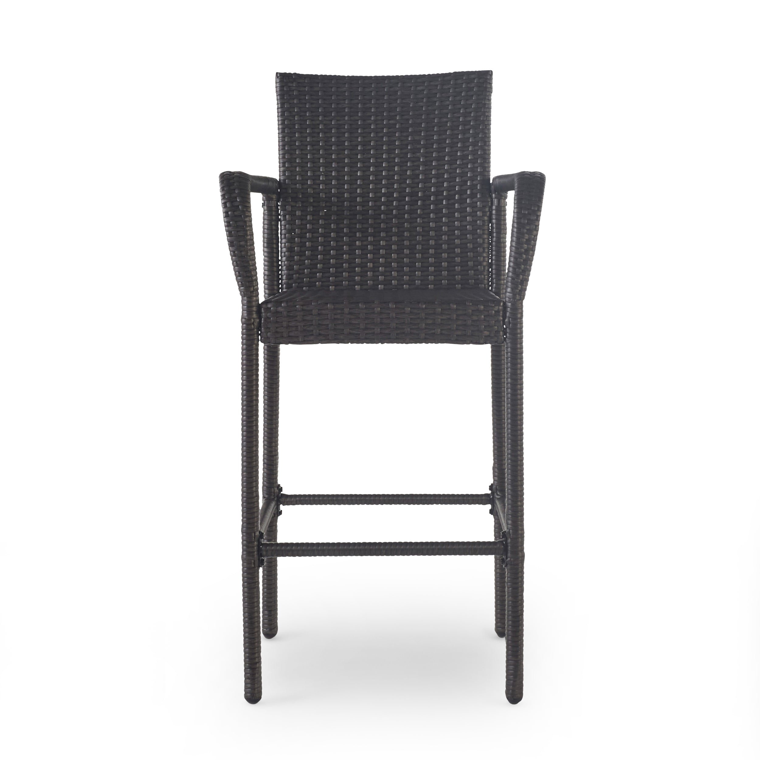 Littleton Outdoor Wicker Barstools, Set of 2