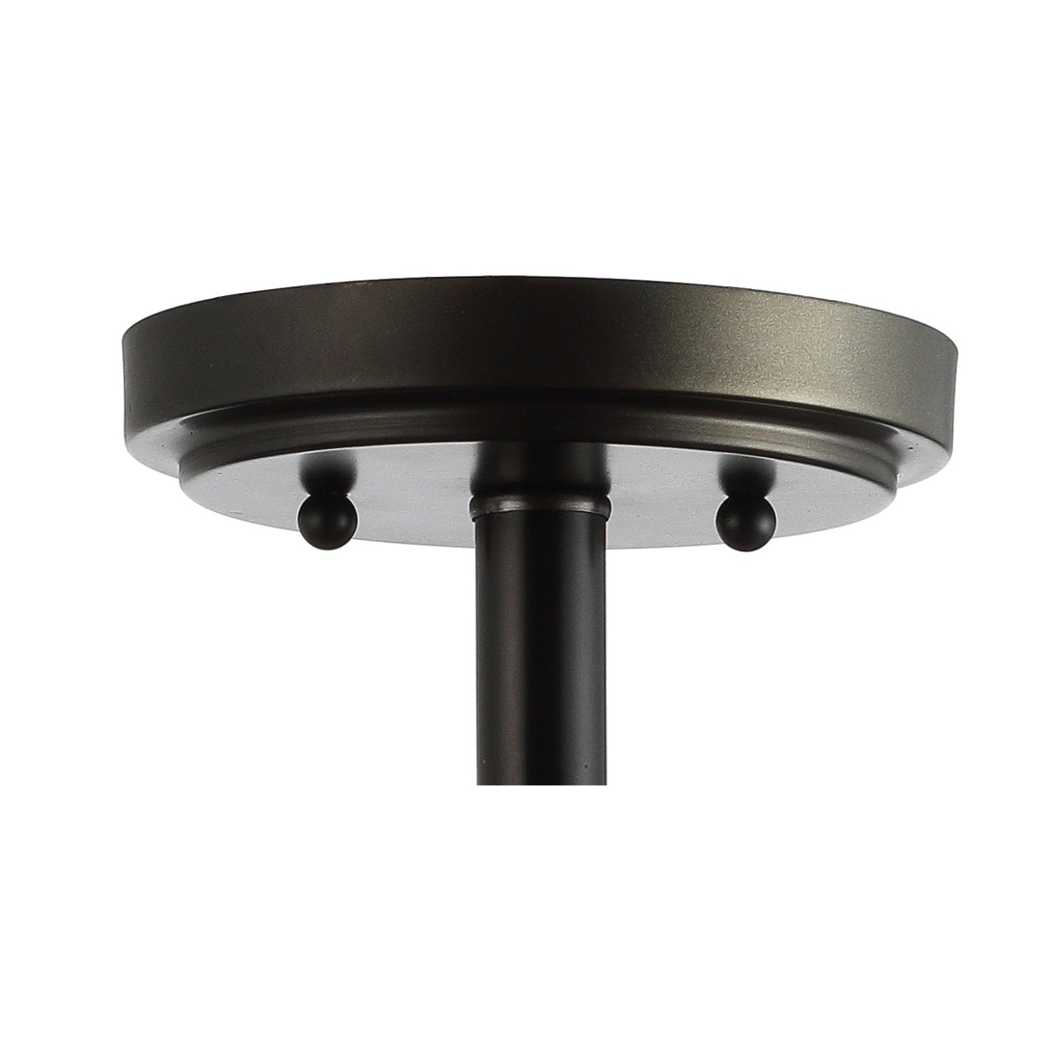 Allie 3-Light Bohemian Farmhouse Wood Bead/Iron LED Semi Flush Mount